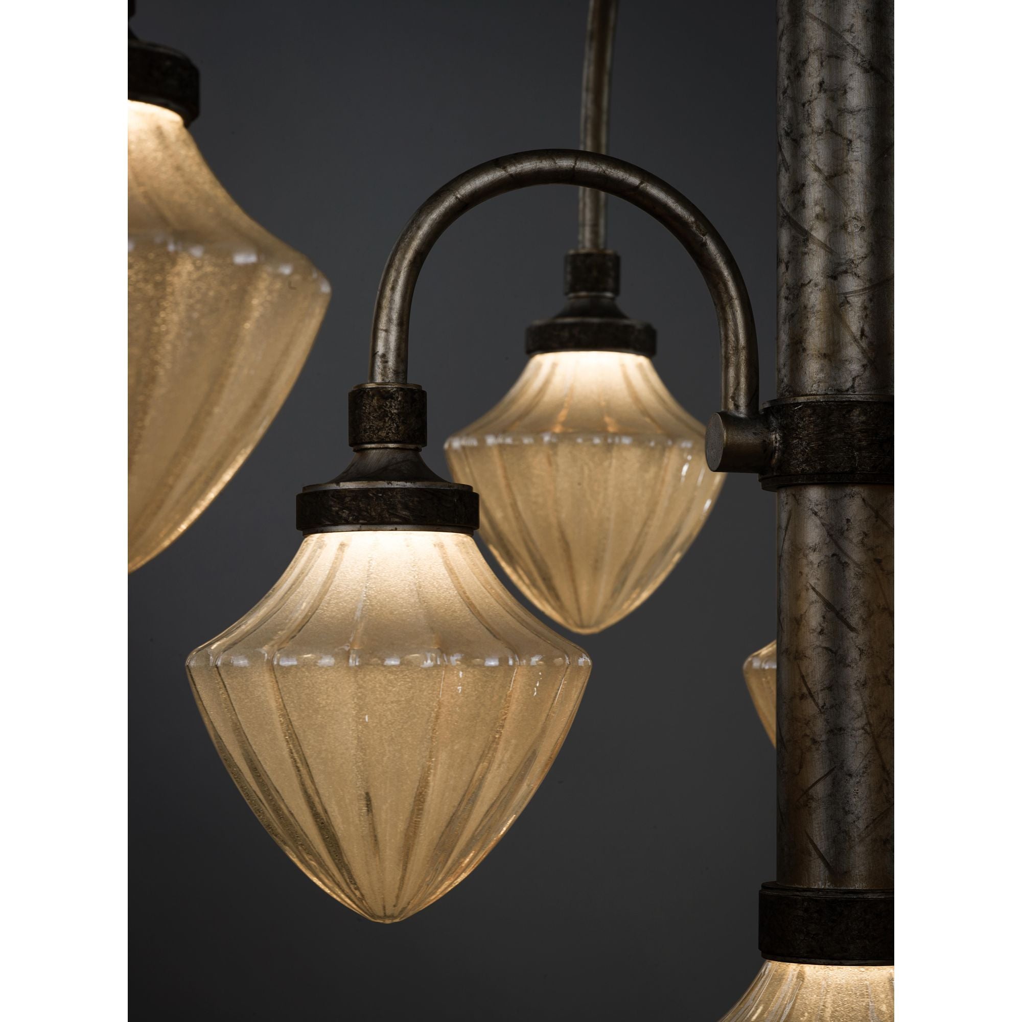 Studio M SM23436TGAG Wilshire 10-Light LED Chandelier in Argent