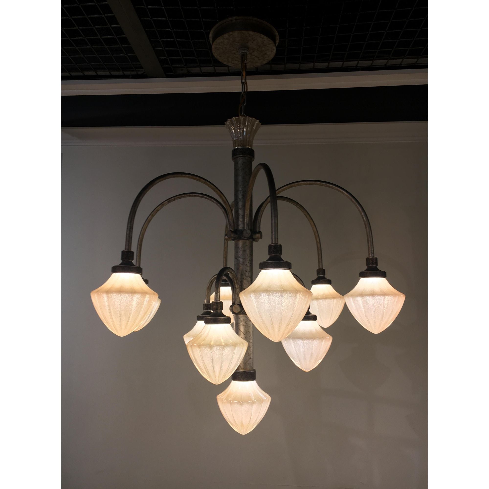 Studio M SM23436TGAG Wilshire 10-Light LED Chandelier in Argent