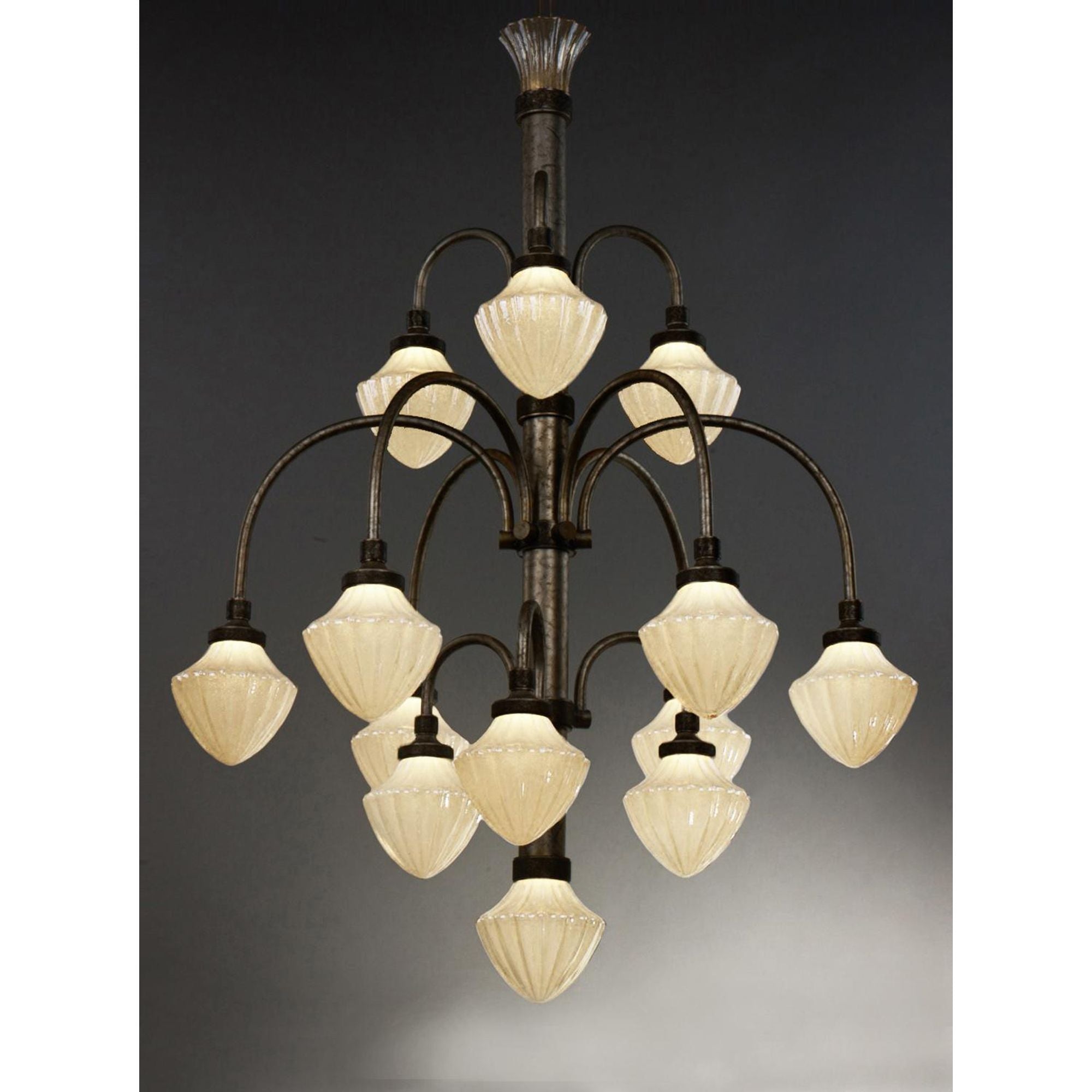 Studio M SM23438TGAG Wilshire 13-Light LED Chandelier in Argent