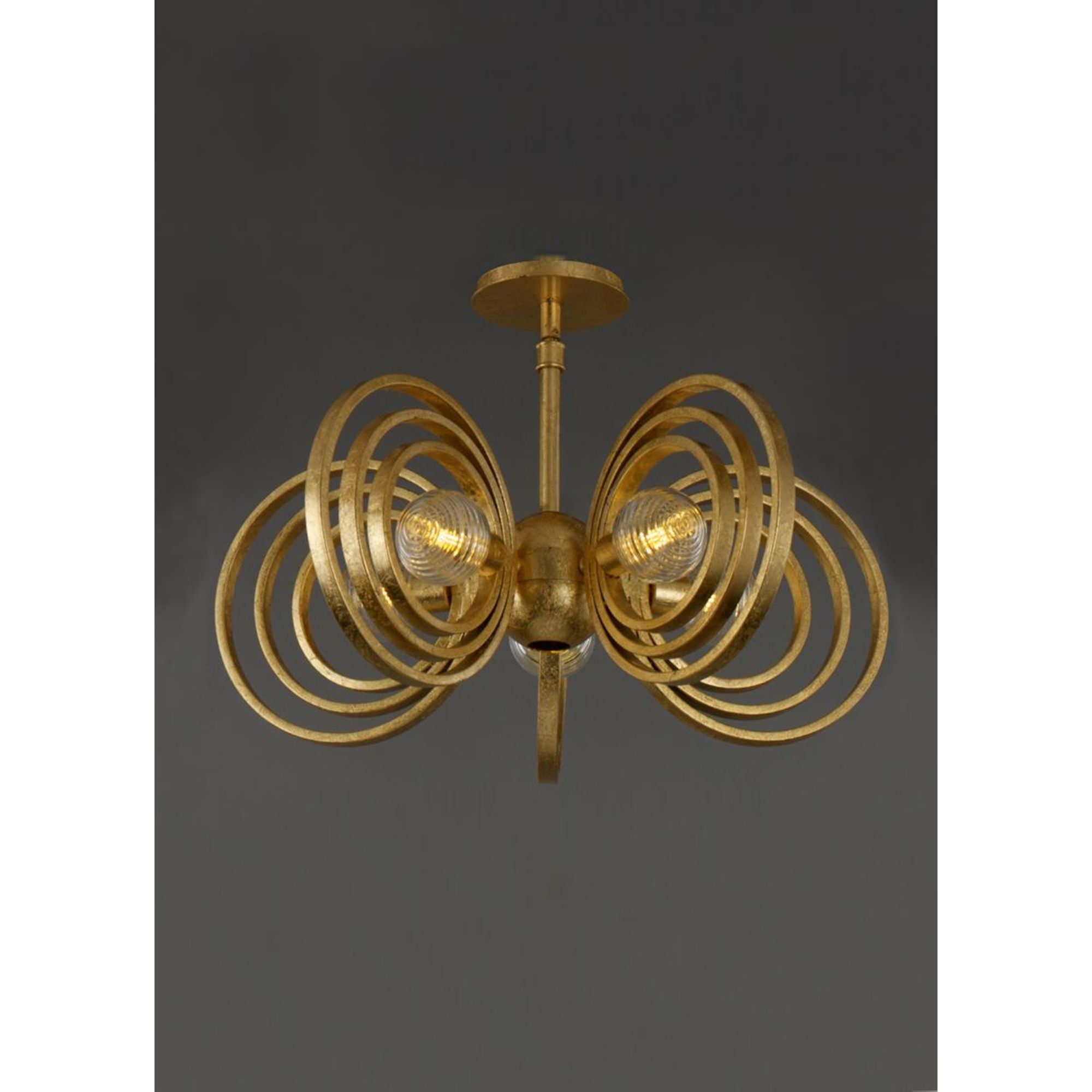 Studio M SM23634CRGL Frequency 5-Light Pendant in Gold Leaf