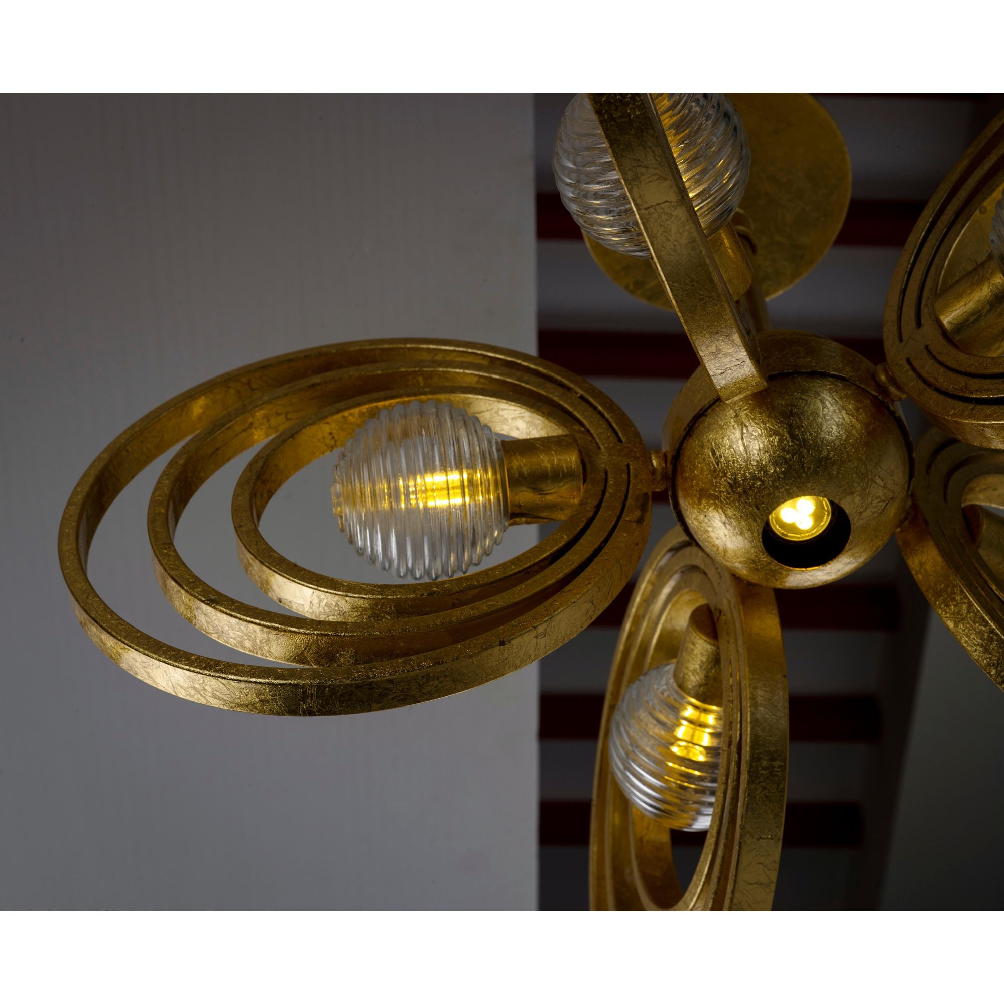 Studio M SM23634CRGL Frequency 5-Light Pendant in Gold Leaf