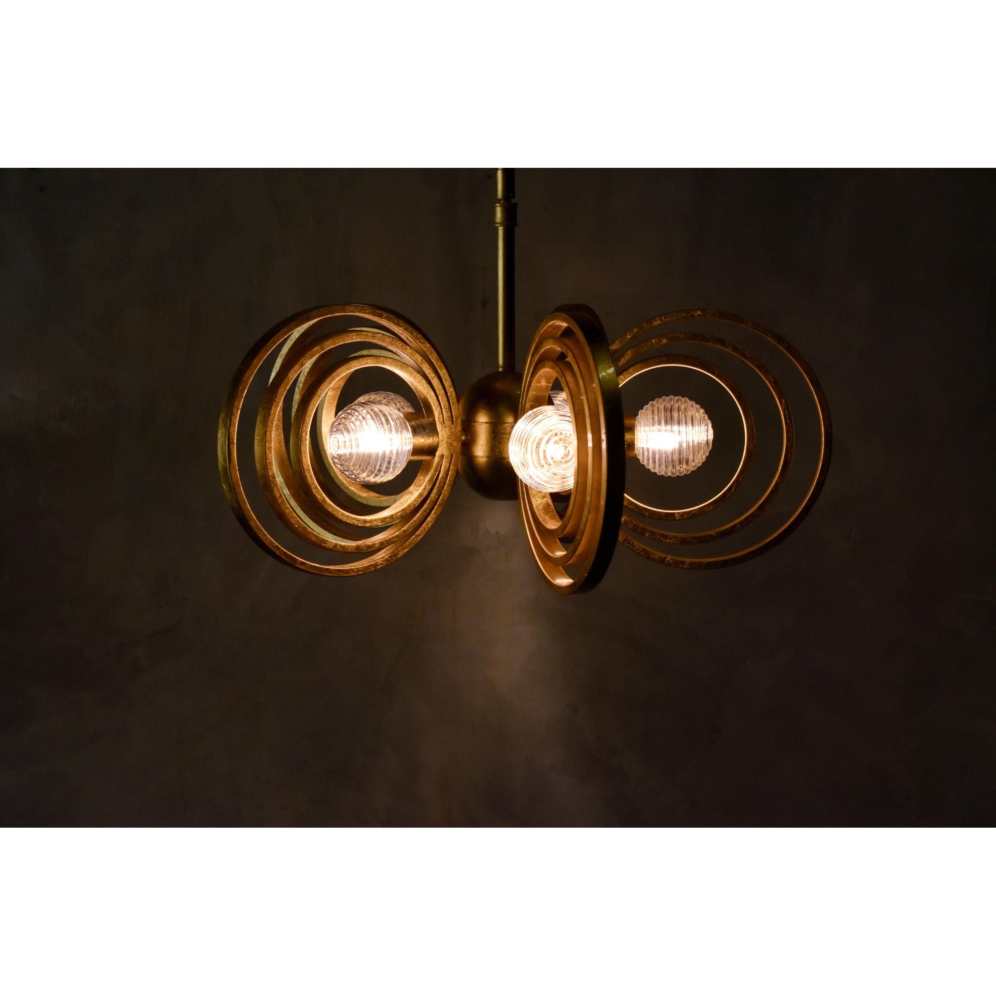 Studio M SM23634CRGL Frequency 5-Light Pendant in Gold Leaf