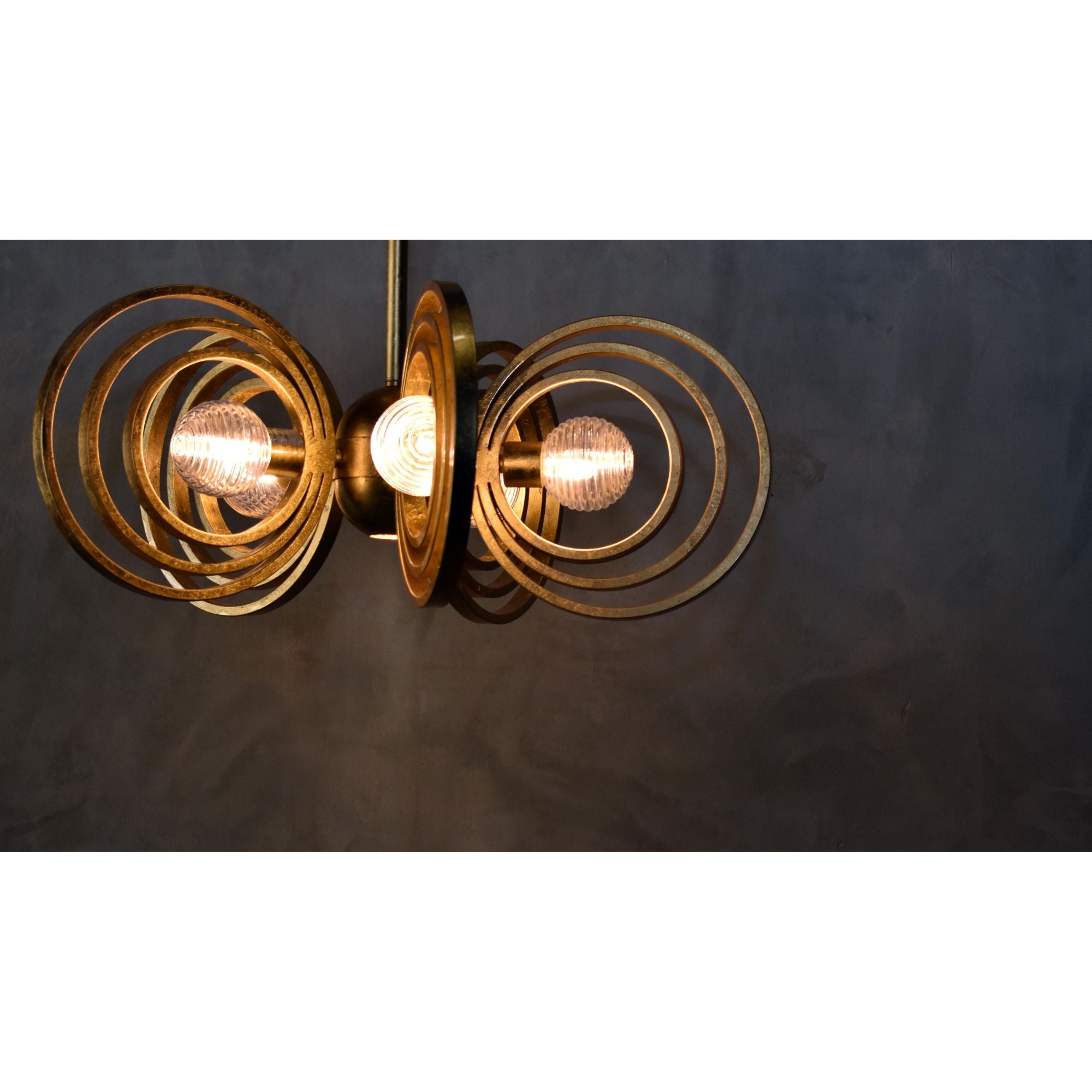 Studio M SM23634CRGL Frequency 5-Light Pendant in Gold Leaf