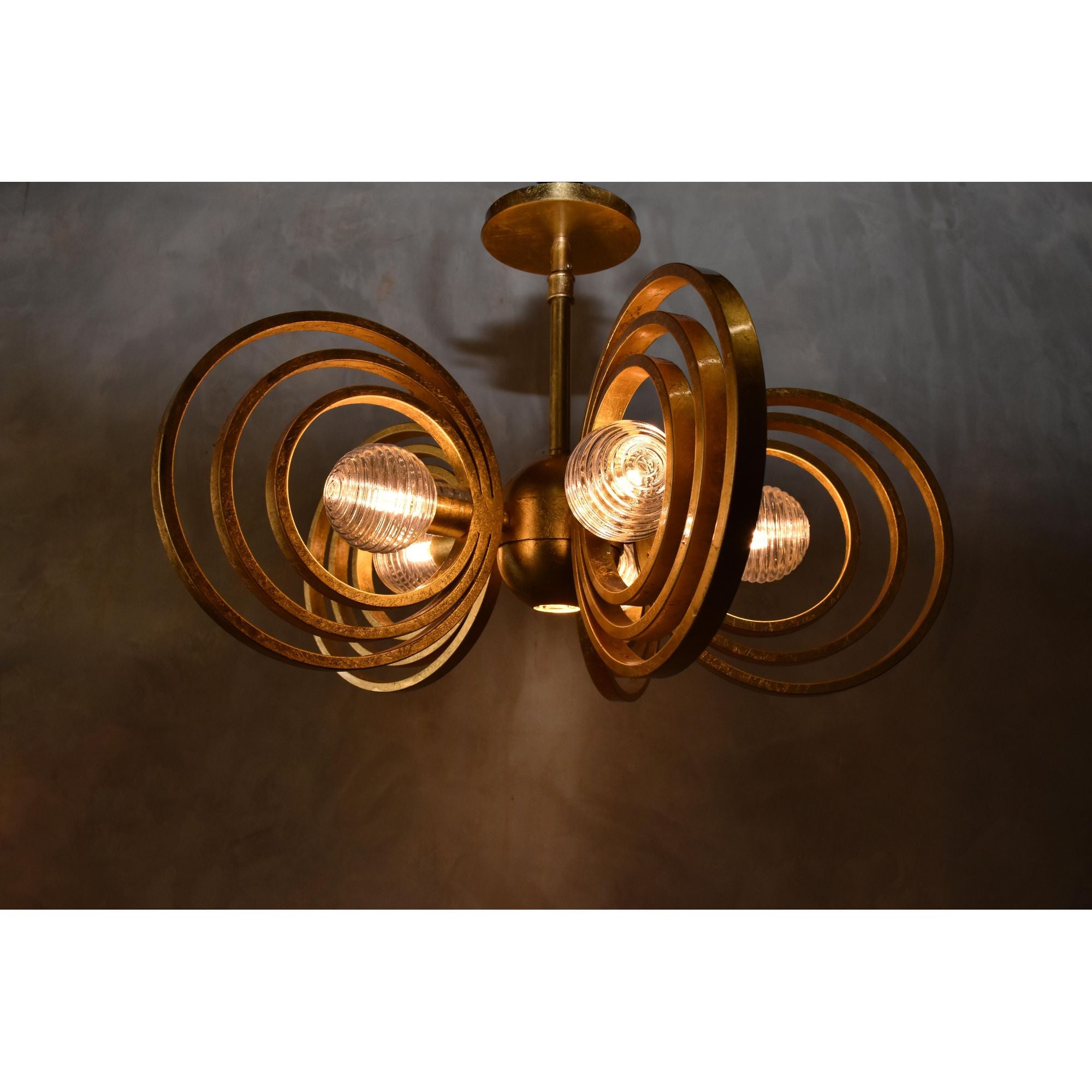 Studio M SM23634CRGL Frequency 5-Light Pendant in Gold Leaf