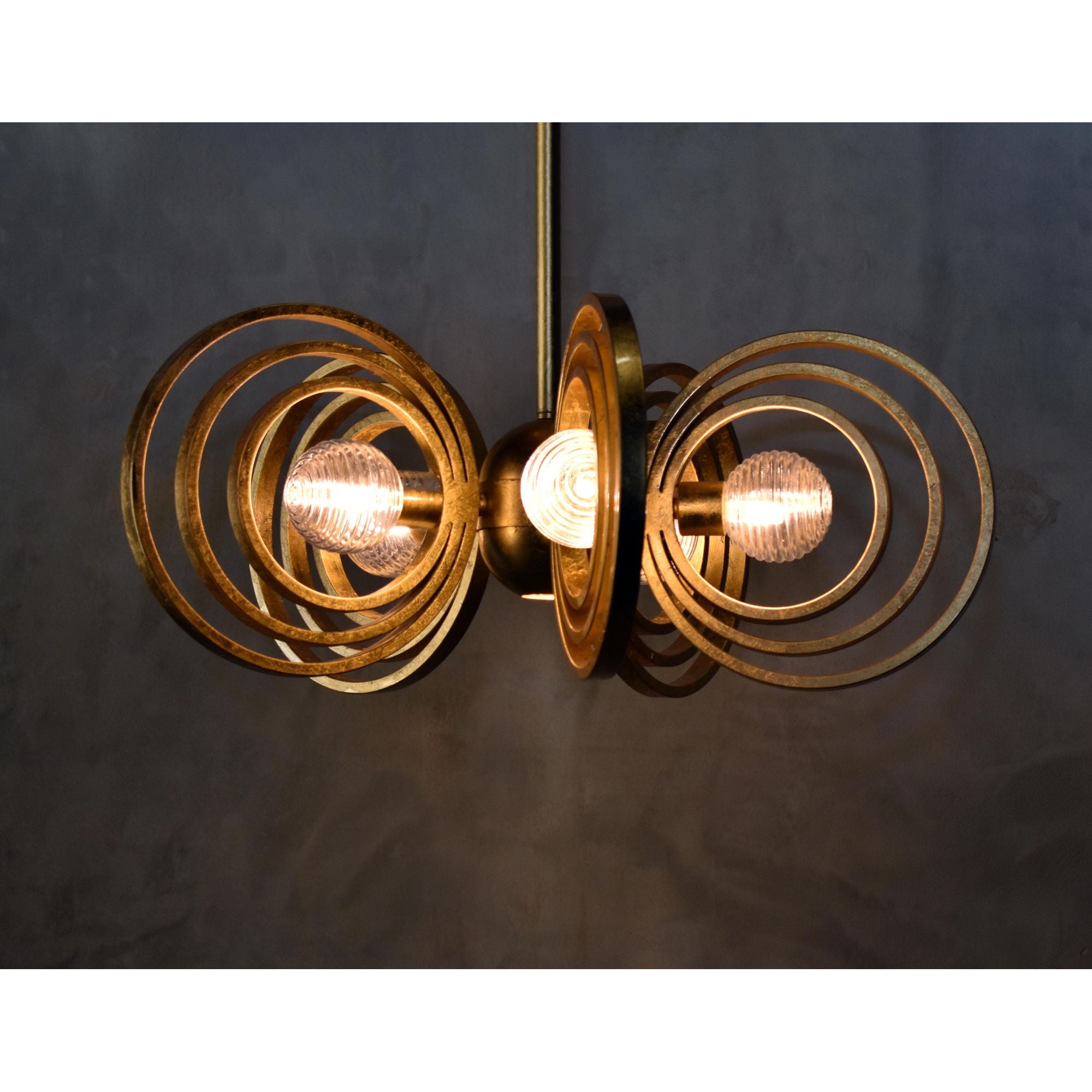Studio M SM23634CRGL Frequency 5-Light Pendant in Gold Leaf