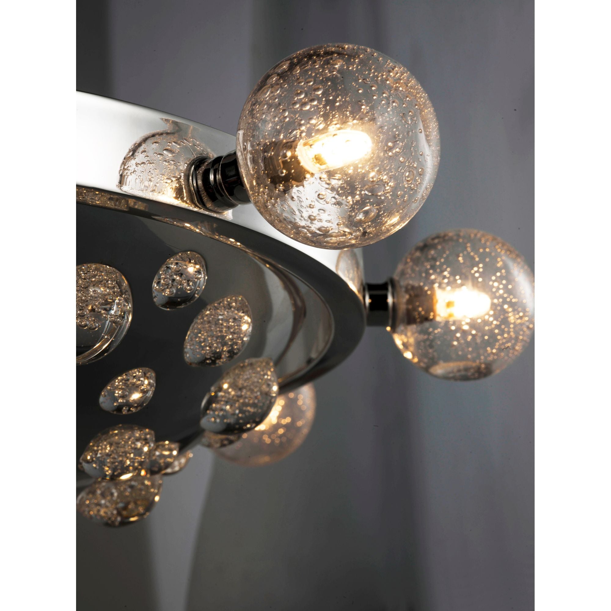 Studio M SM23743BGPS Cosmo 12-Light LED Chandelier in Plated Silver