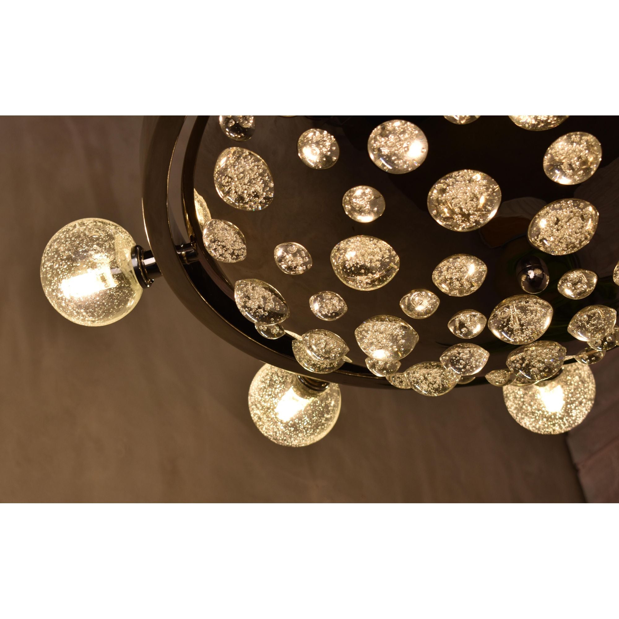 Studio M SM23743BGPS Cosmo 12-Light LED Chandelier in Plated Silver