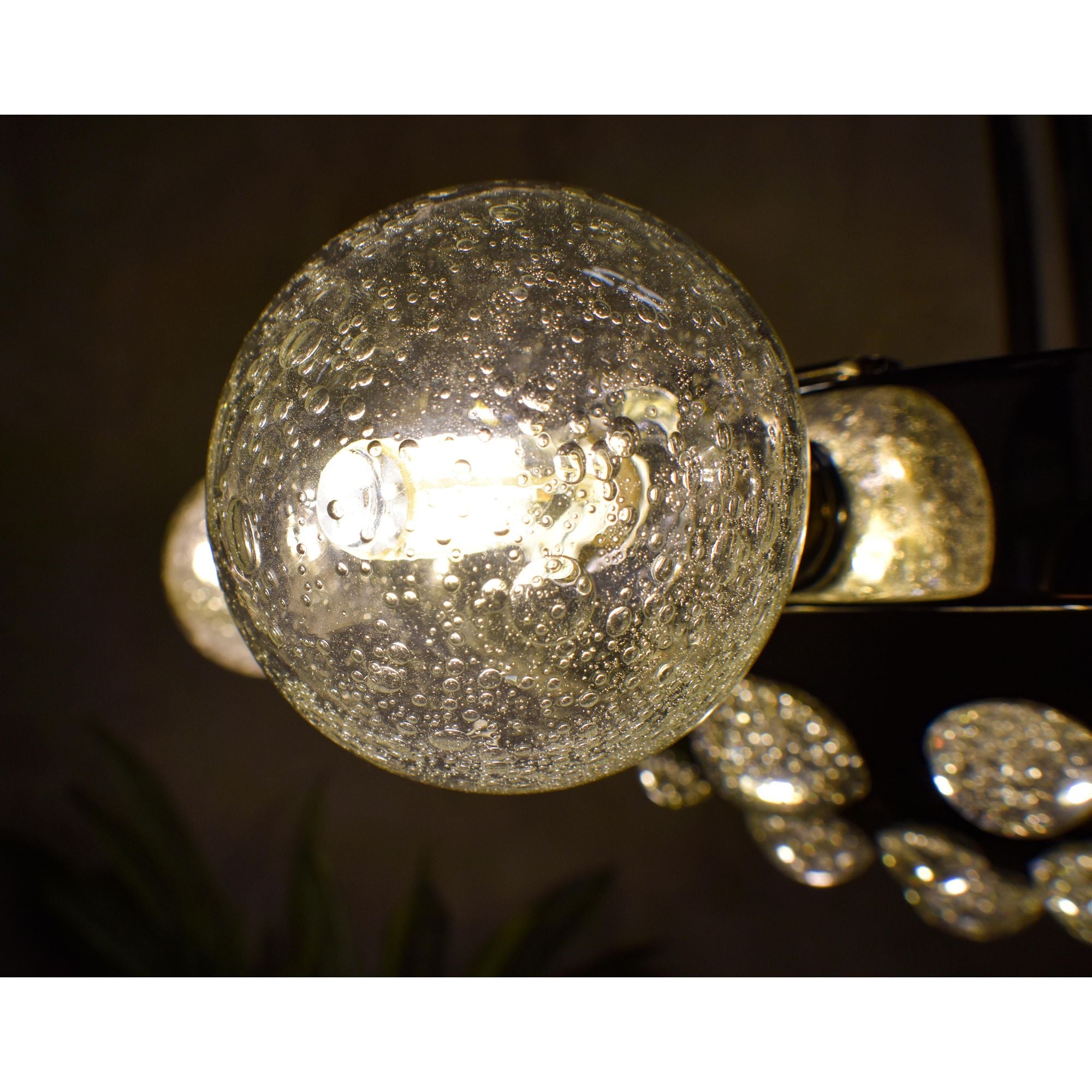 Studio M SM23743BGPS Cosmo 12-Light LED Chandelier in Plated Silver