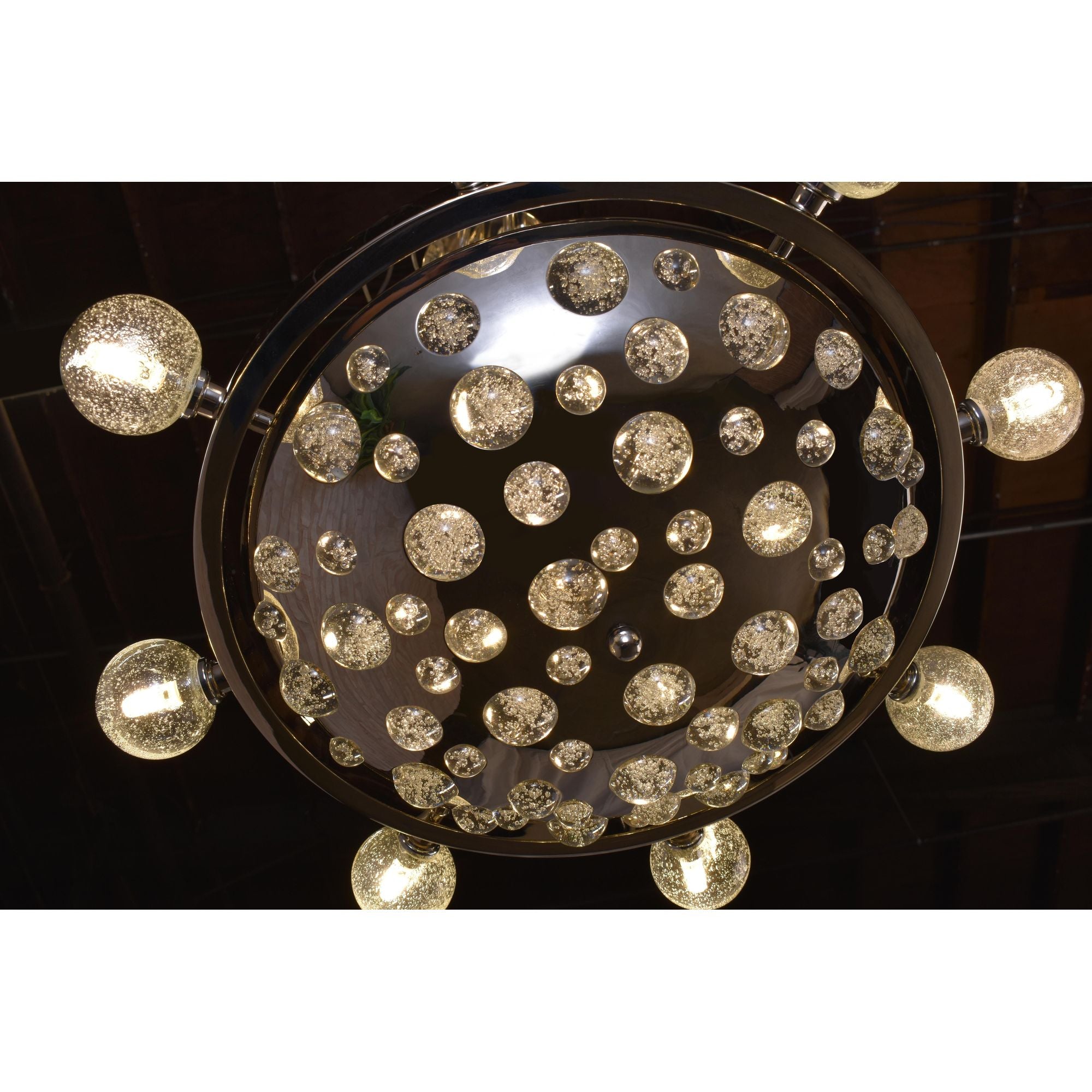 Studio M SM23743BGPS Cosmo 12-Light LED Chandelier in Plated Silver