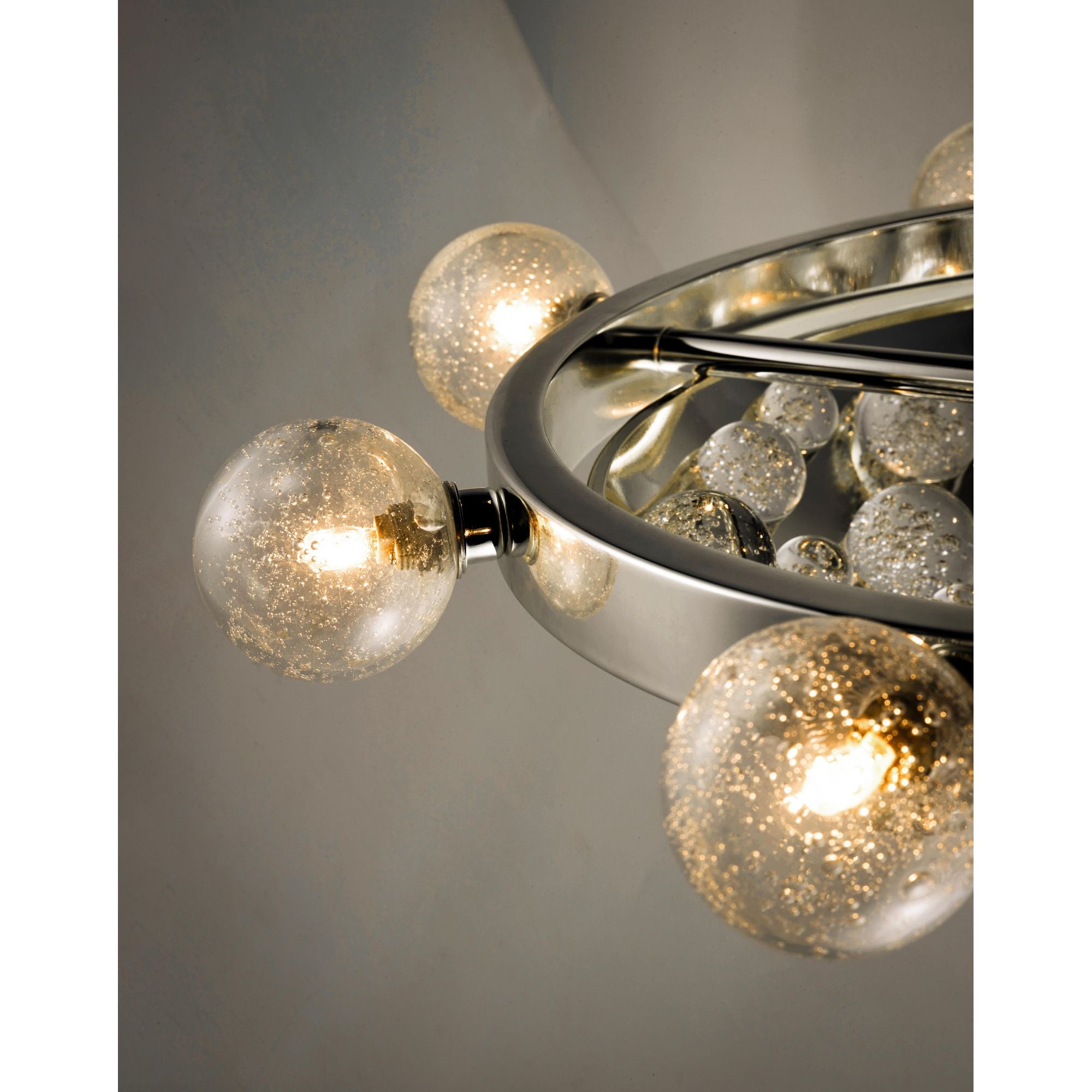 Studio M SM23743BGPS Cosmo 12-Light LED Chandelier in Plated Silver