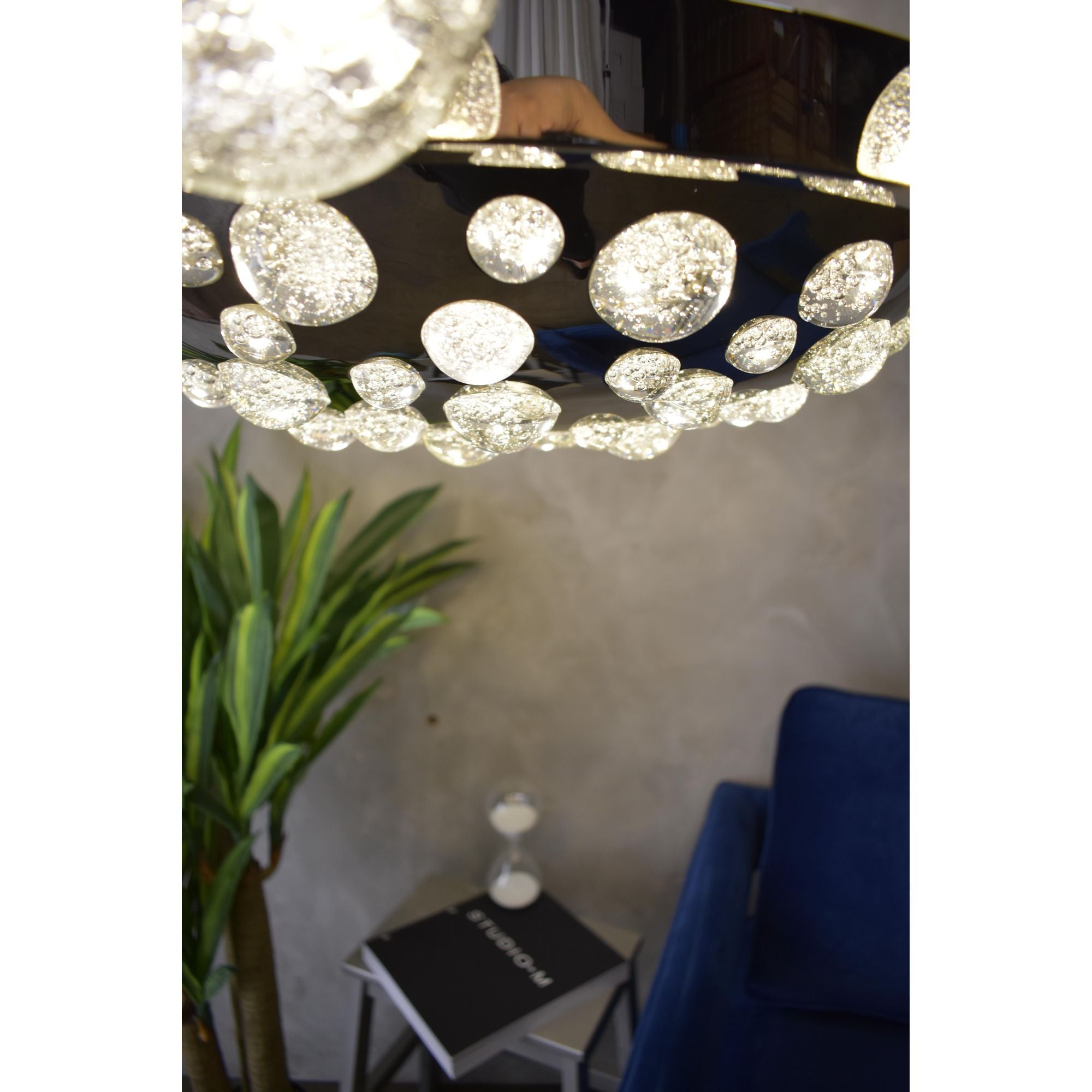 Studio M SM23743BGPS Cosmo 12-Light LED Chandelier in Plated Silver