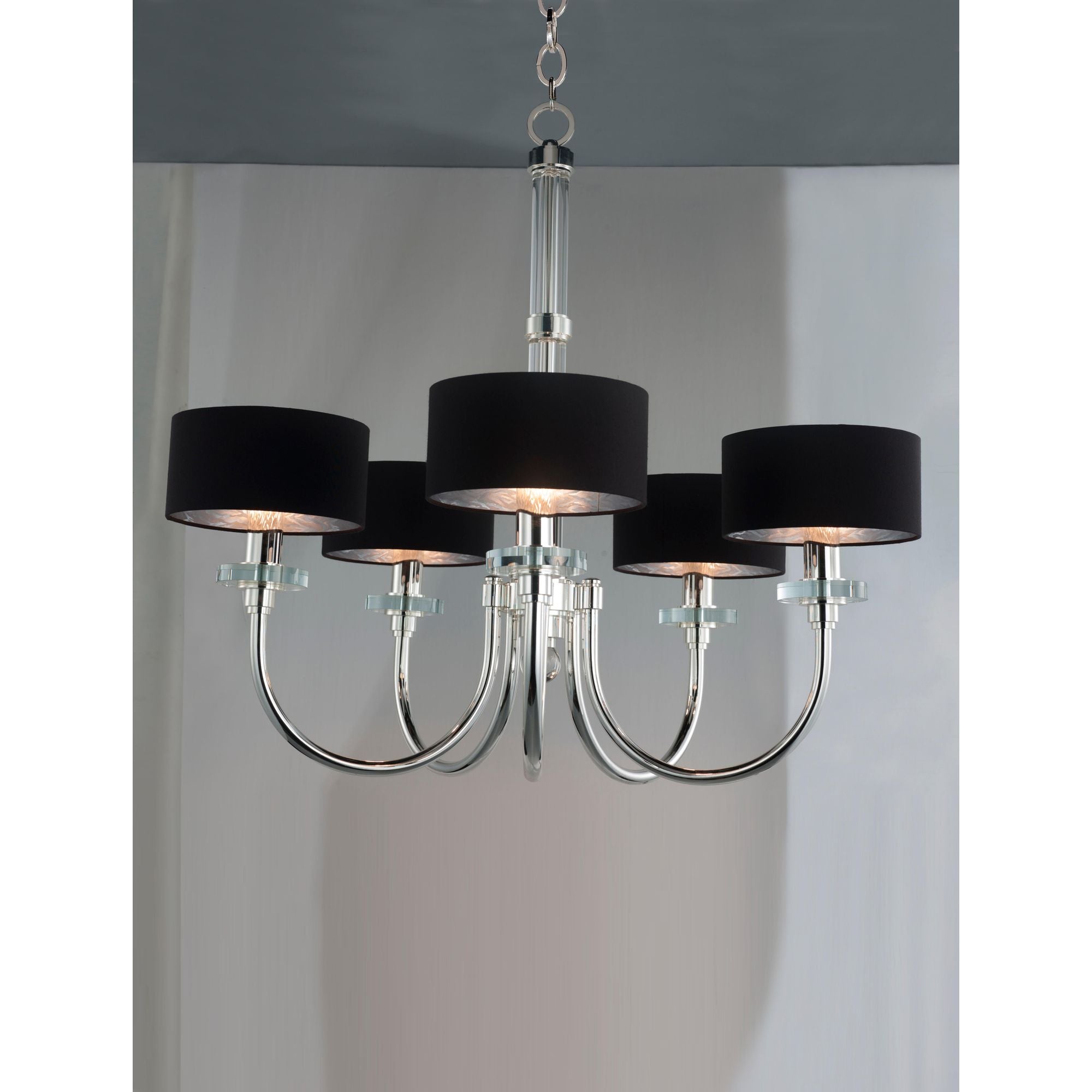 Studio M SM23755BTPS Manhattan 5-Light Chandelier in Plated Silver