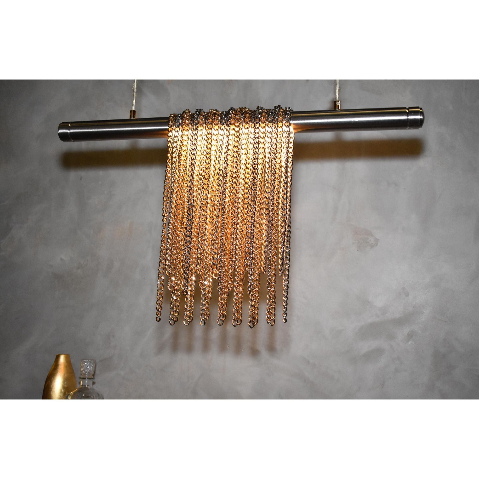 Studio M SM23769SNPG Trapeze 2-Light Pendant in Satin Nickel