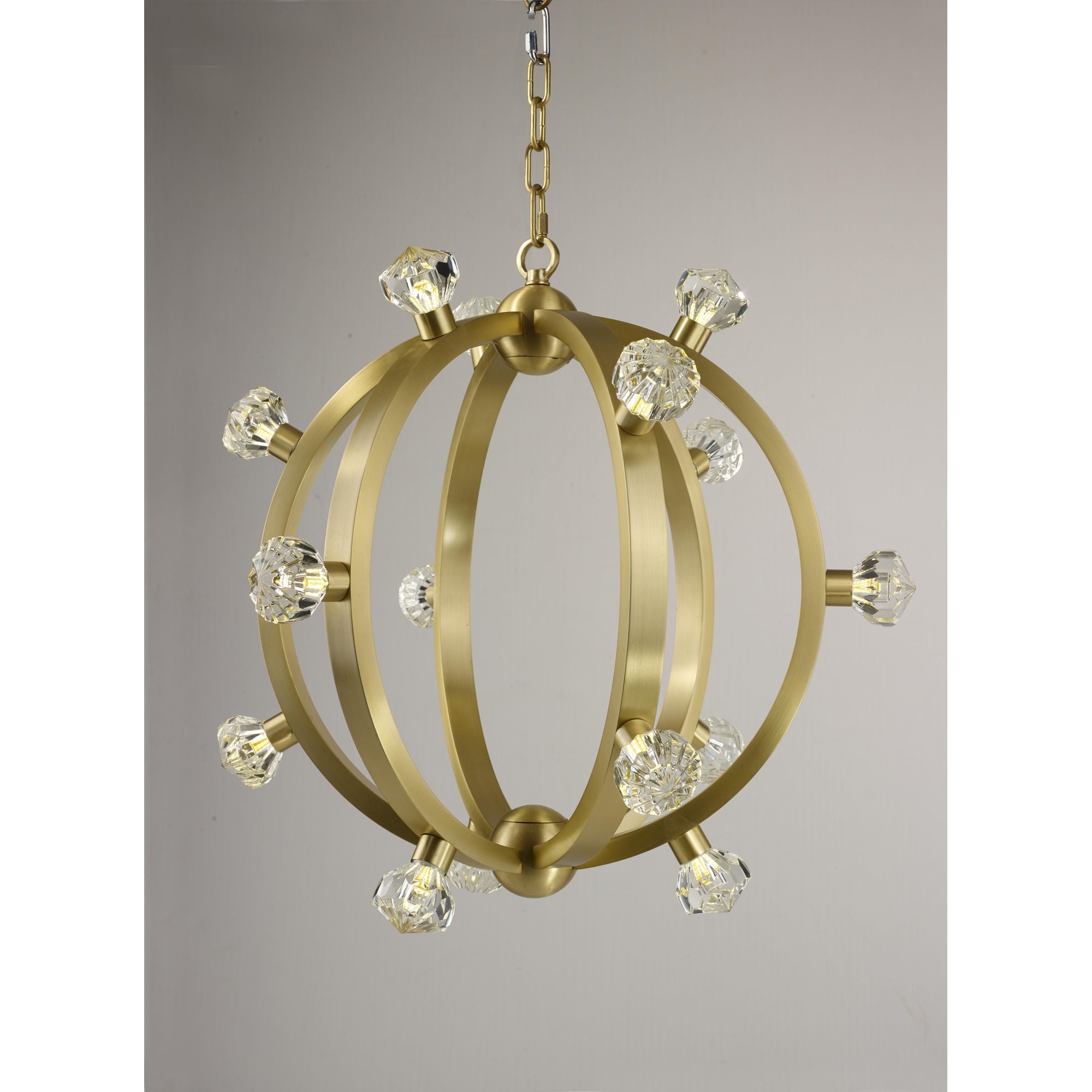 Studio M SM23772BCSBR Norma Jeane Pendant in Satin Brass