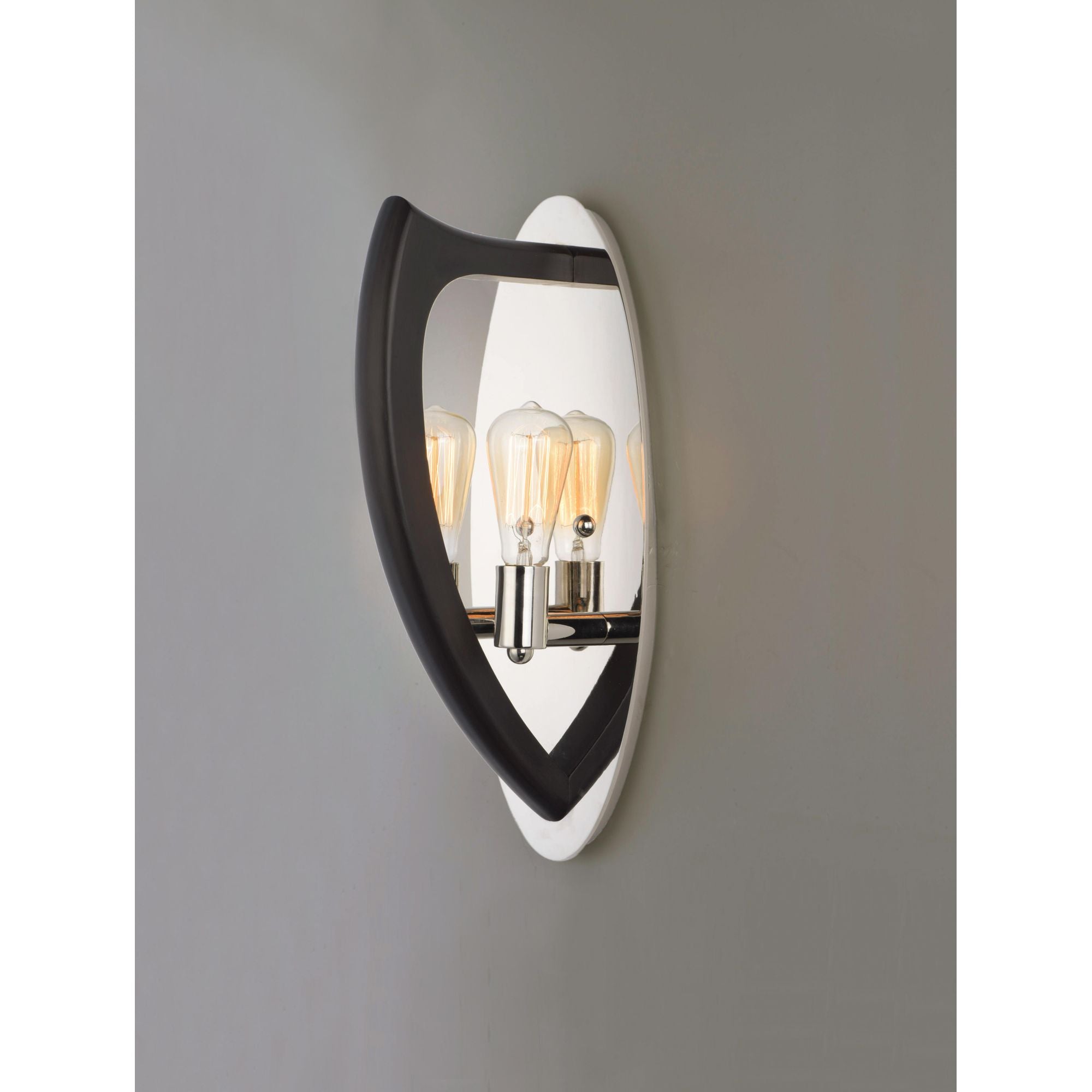 Studio M SM23800WEPN Crescendo 2-Light Wall Sconce in Wenge / Polished Nickel