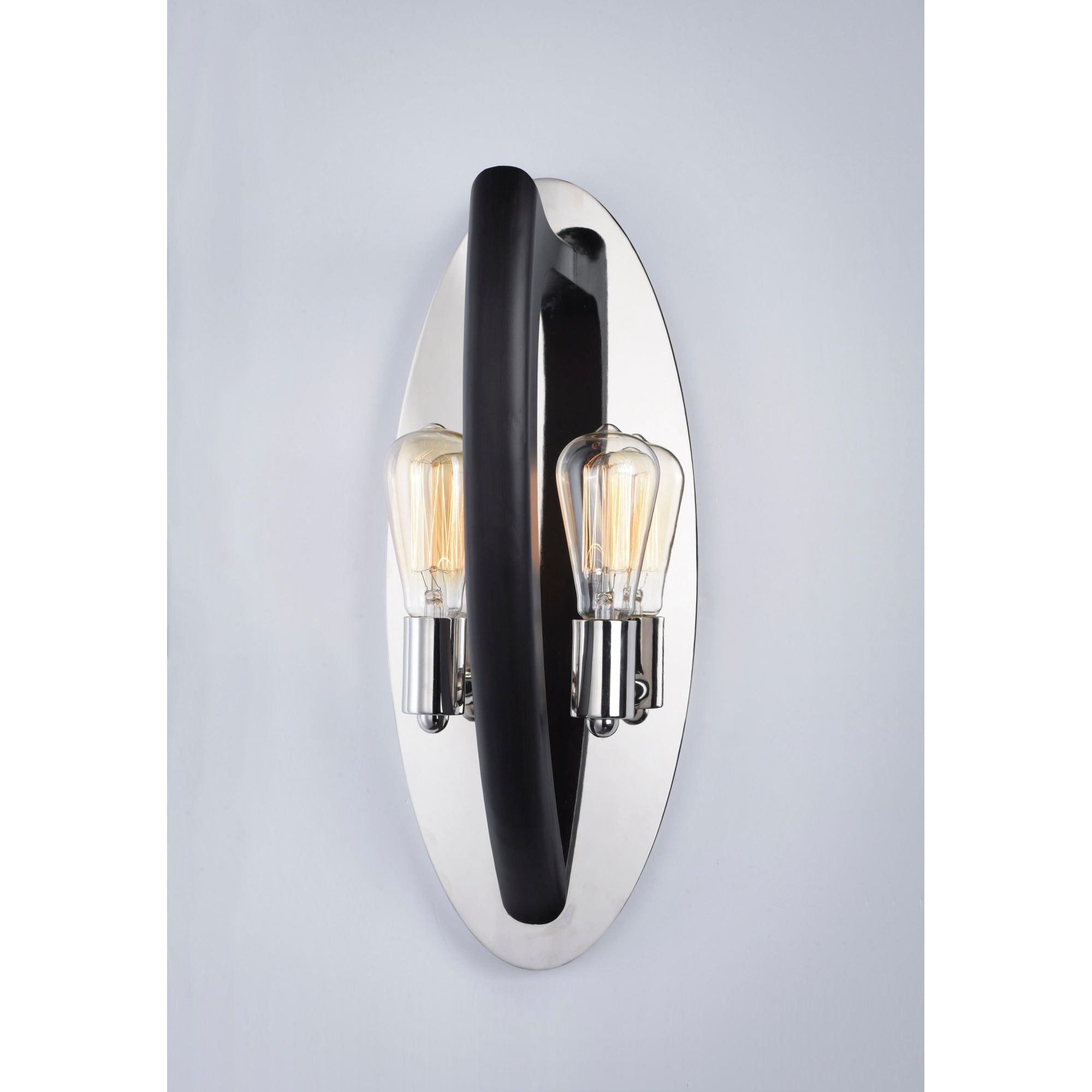 Studio M SM23800WEPN Crescendo 2-Light Wall Sconce in Wenge / Polished Nickel