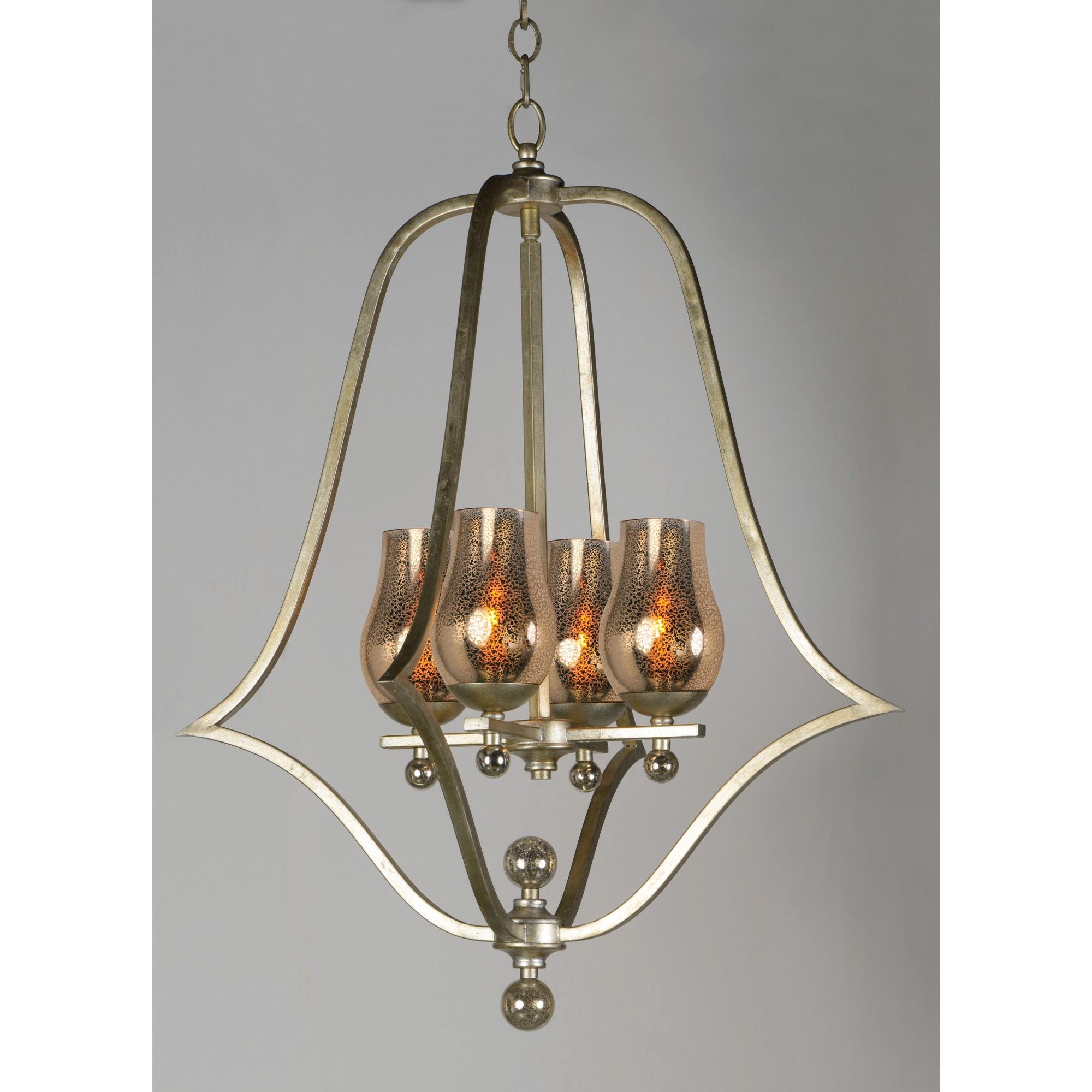 Studio M SM23973MGSG Mirabelle 4-Light Pendant in Silver Gold