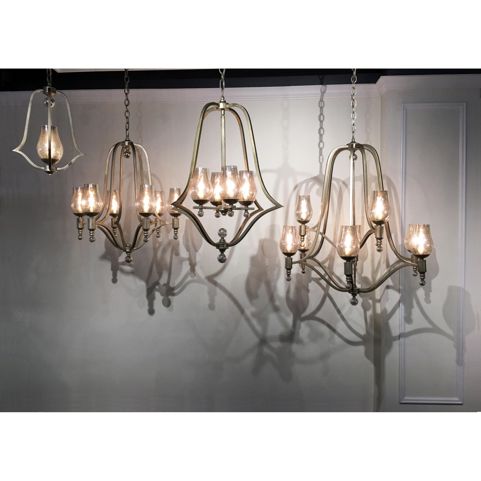 Studio M SM23973MGSG Mirabelle 4-Light Pendant in Silver Gold