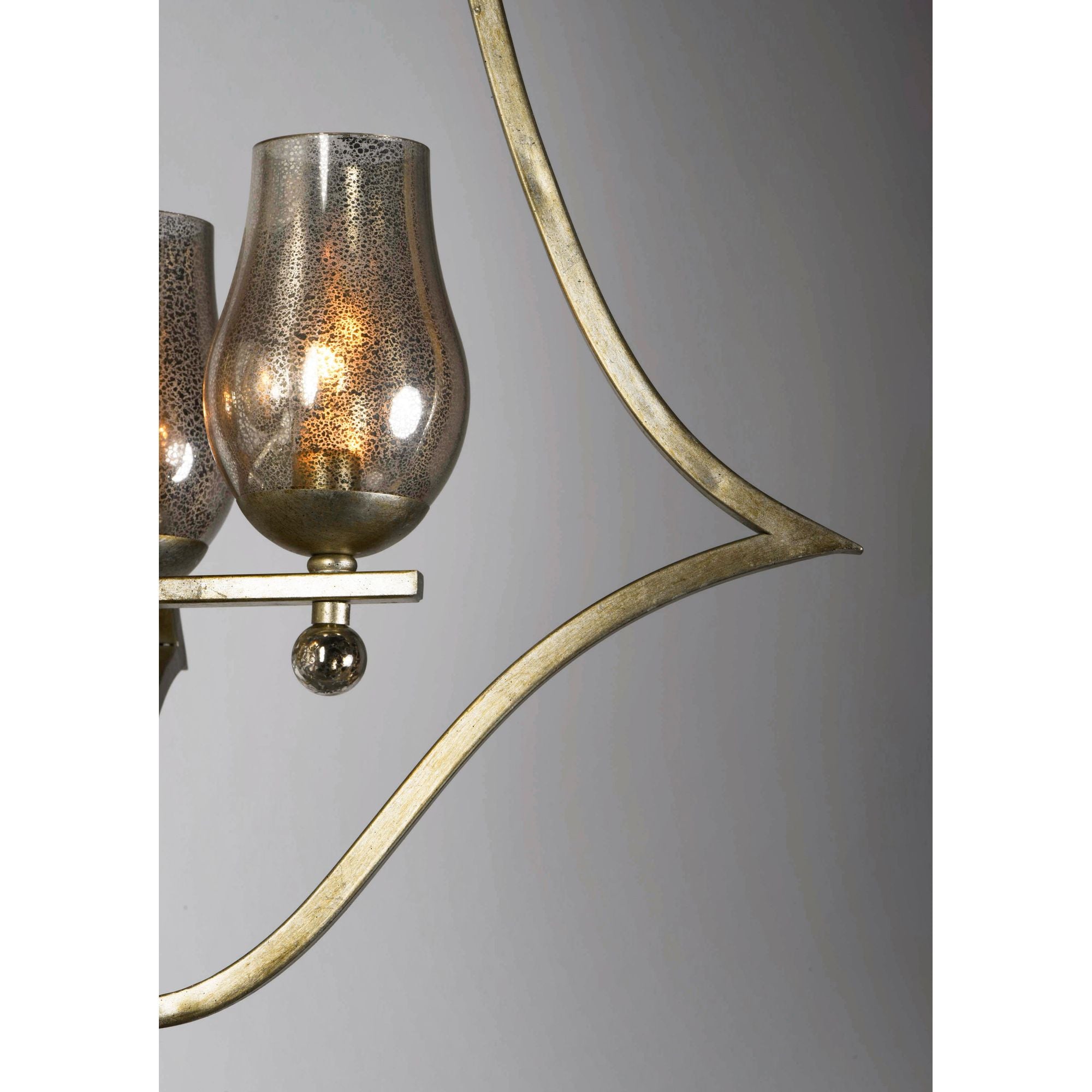 Studio M SM23973MGSG Mirabelle 4-Light Pendant in Silver Gold