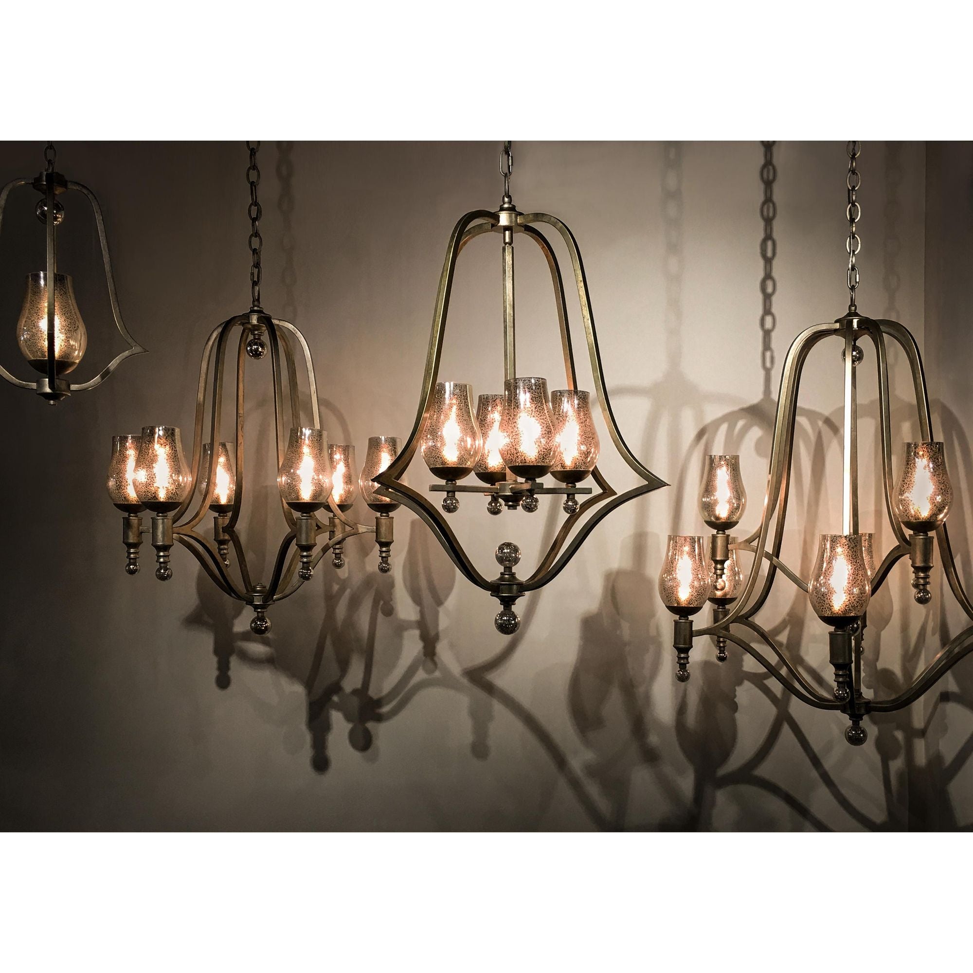 Studio M SM23975MGSG Mirabelle 6-Light Chandelier in Silver Gold