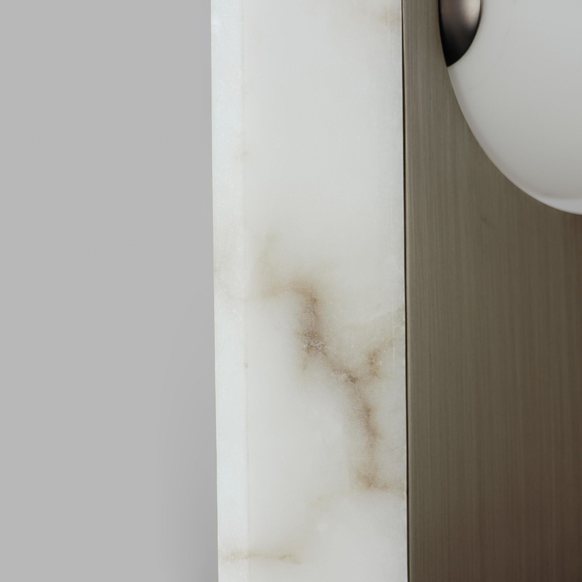 Studio M SM2421WABBZ New Age Spanish Alabaster Desk Lamp in Brushed Bronze