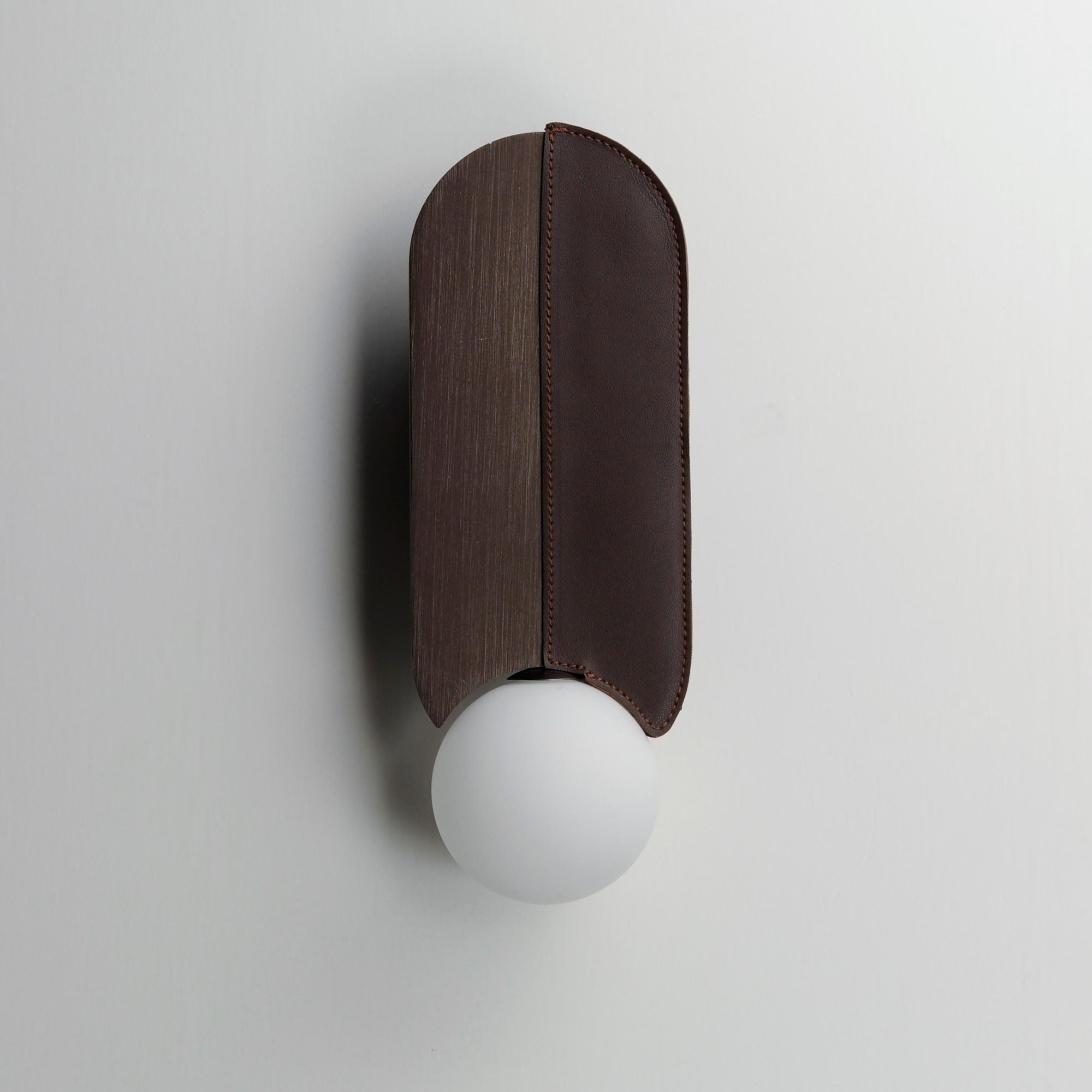 Studio M SM24601BBZ Stitched Down-Light Wall Sconce in Brushed Bronze by Nina Magon