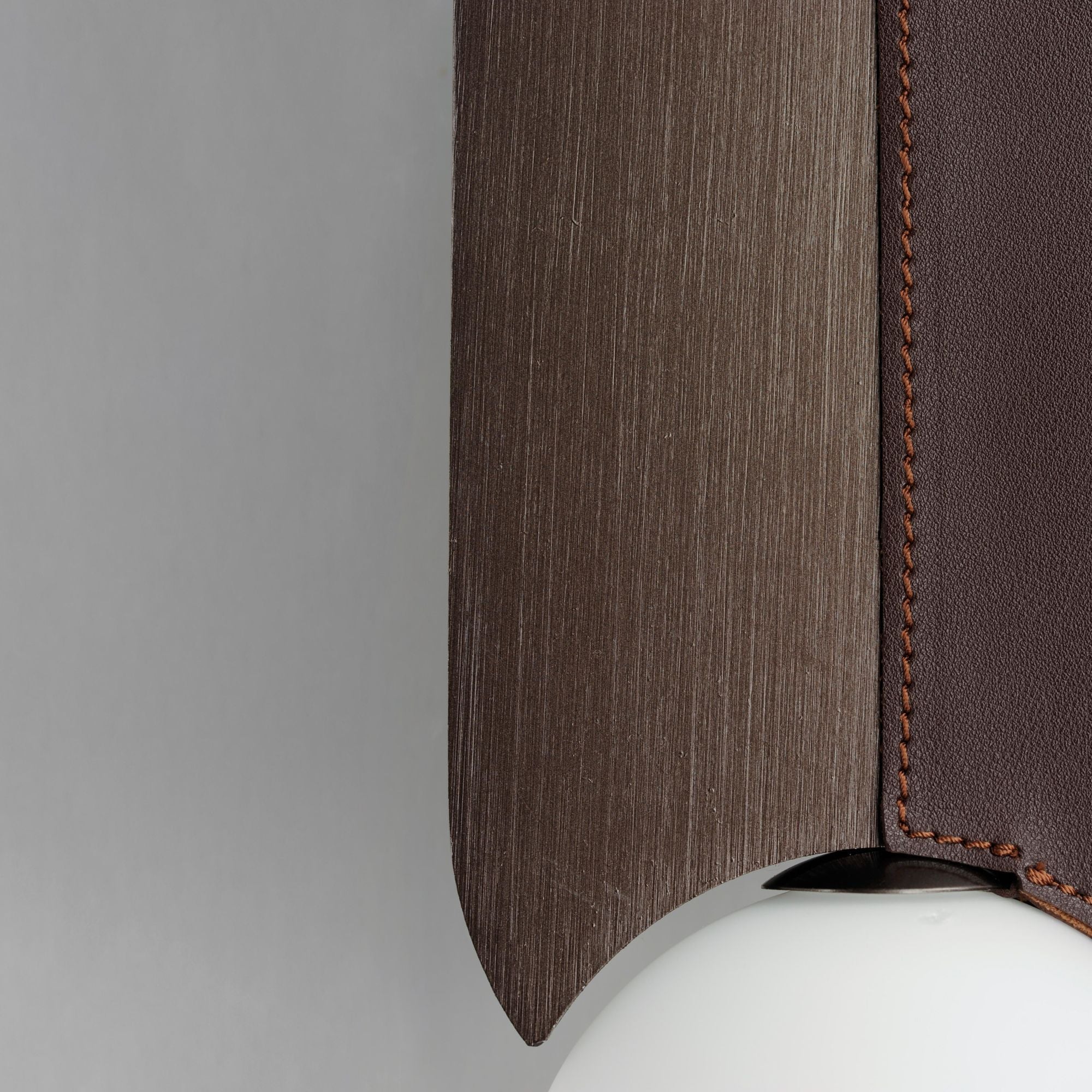 Studio M SM24601BBZ Stitched Down-Light Wall Sconce in Brushed Bronze by Nina Magon