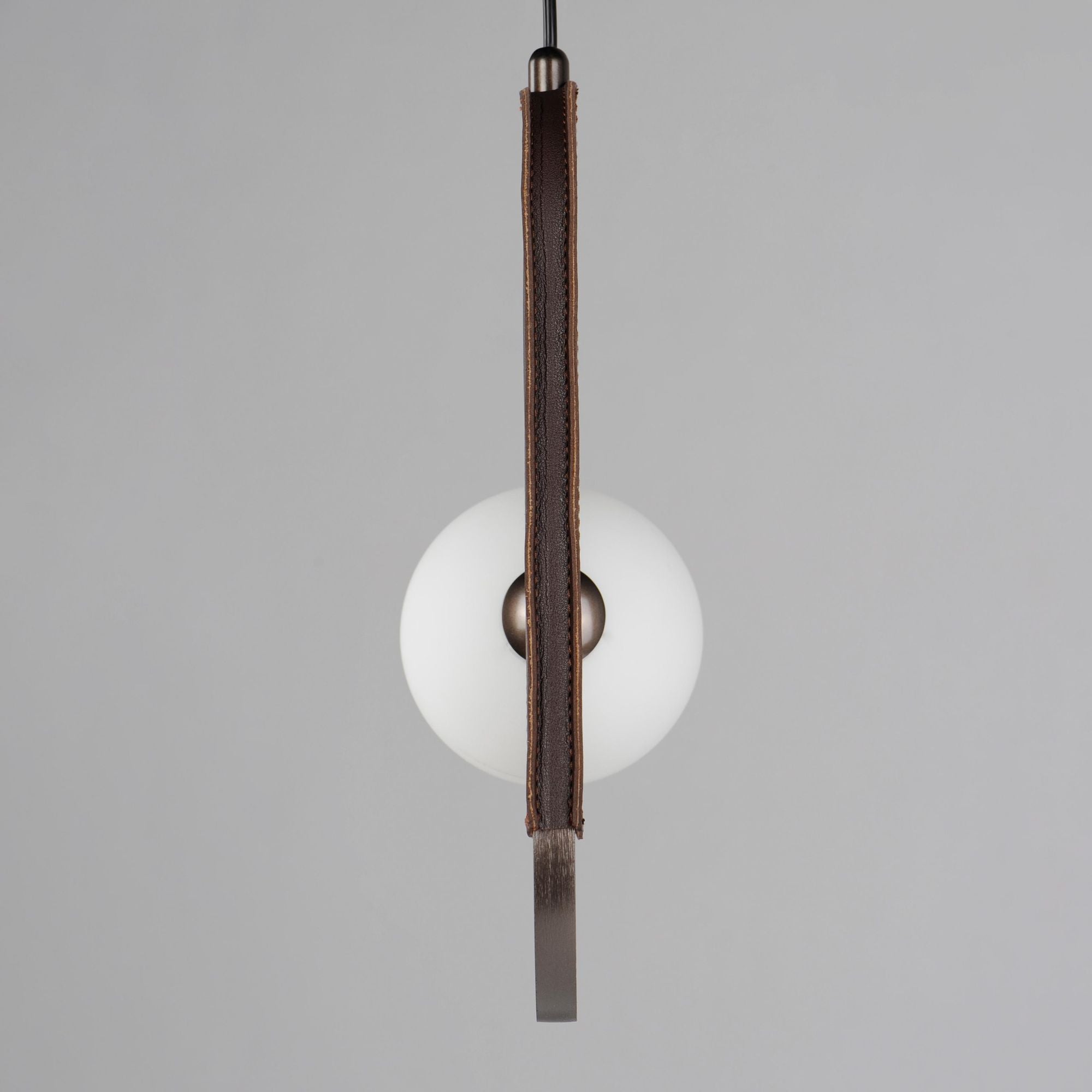 Studio M SM24602BBZ Stitched Side-Light Pendant in Brushed Bronze by Nina Magon