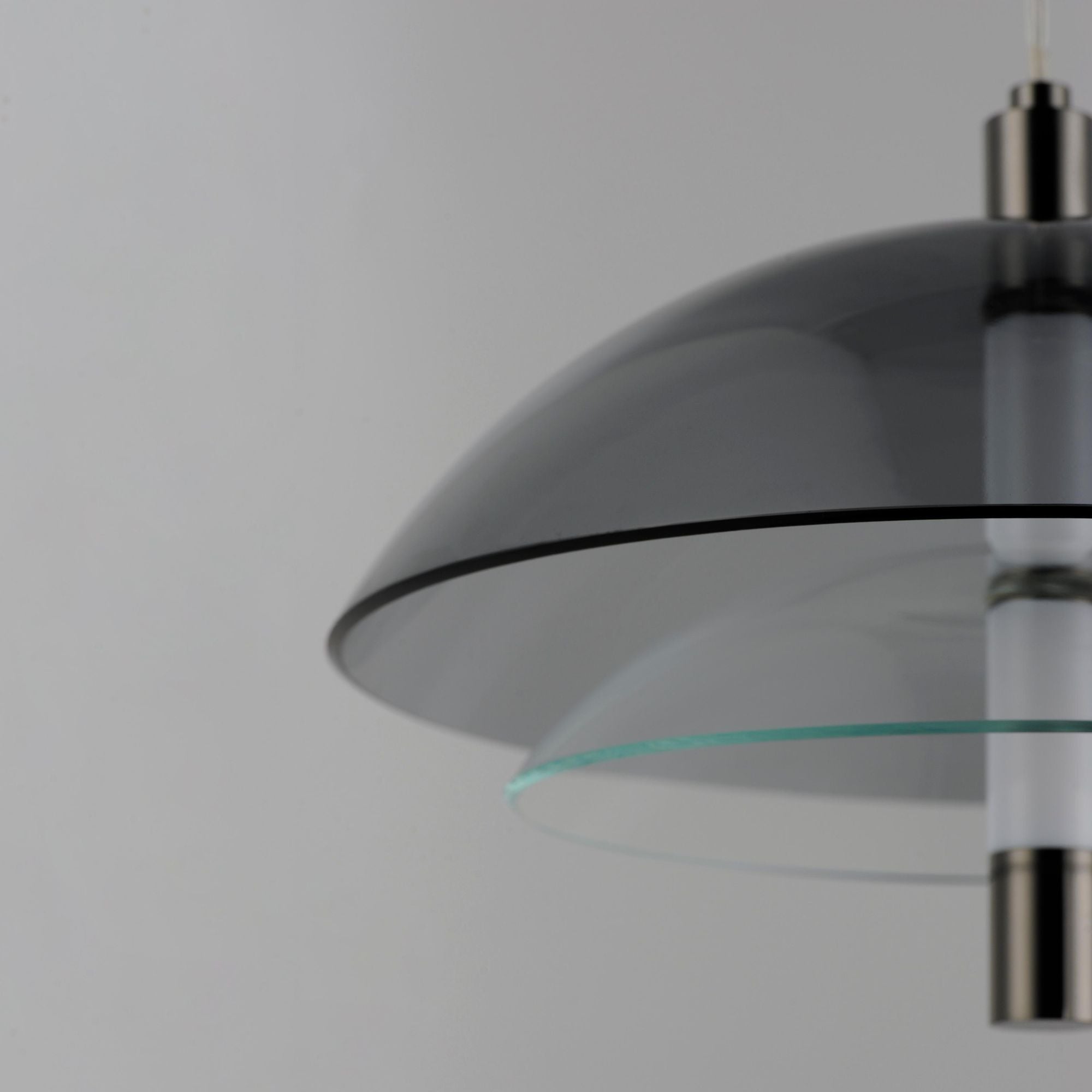 Studio M SM24701MSCLBC Arya Single Pendant - Smoke Clear Black in Black Chrome by Nina Magon