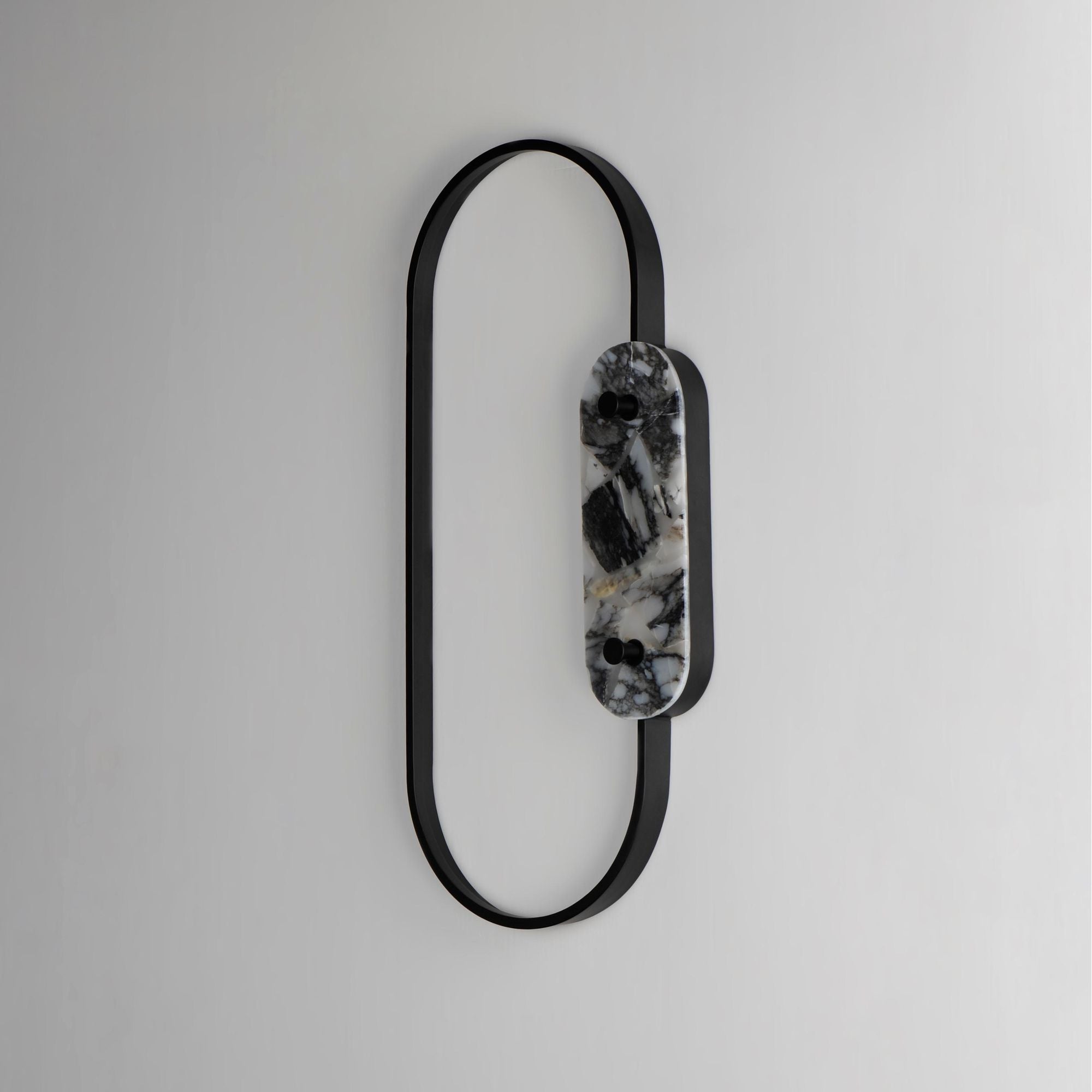 Studio M SM24801ARYBK Stonewall Striae Arya LED Wall Decor in Black by Nina Magon
