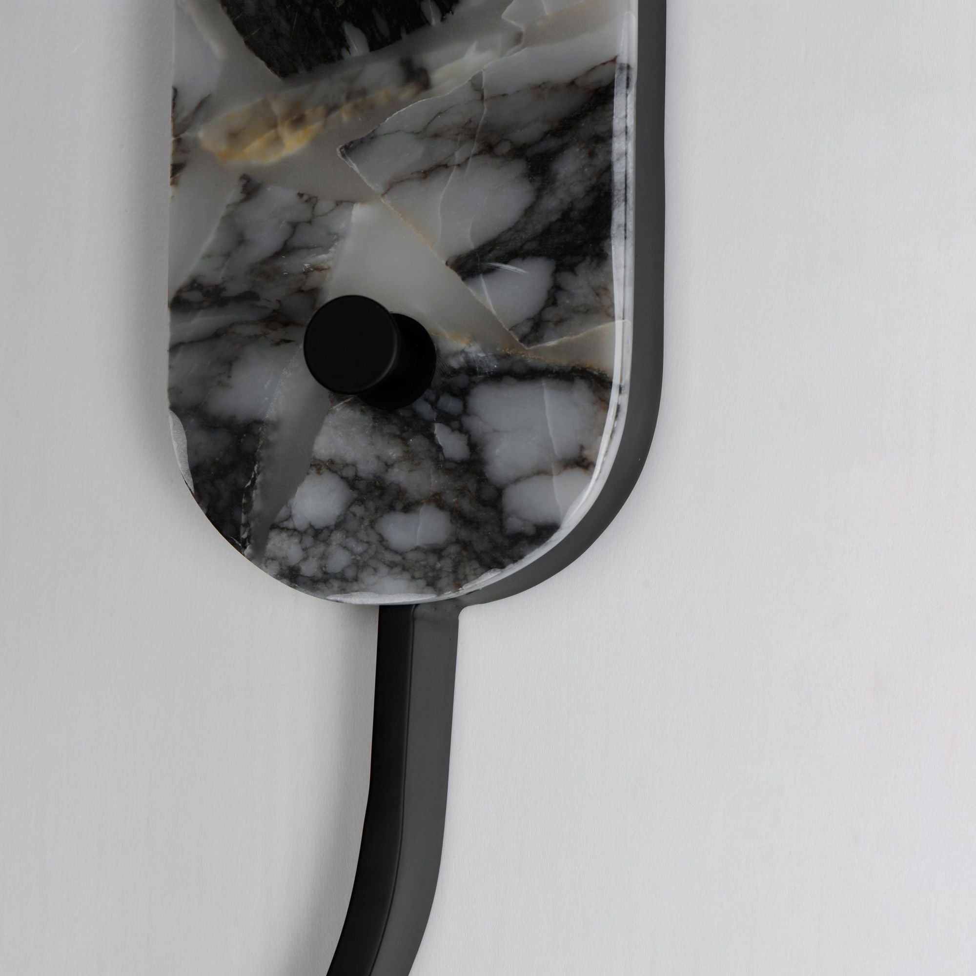 Studio M SM24801ARYBK Stonewall Striae Arya LED Wall Decor in Black by Nina Magon