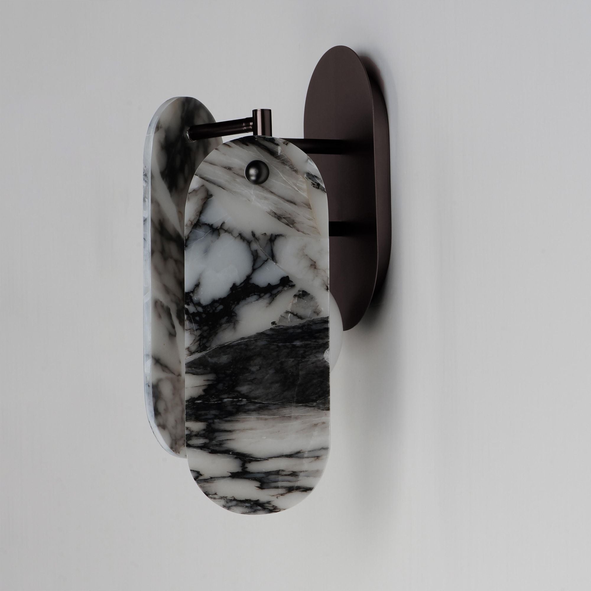Studio M SM24810ARYBBZ Megalith Striae Arya Wall Sconce in Brushed Bronze by Nina Magon