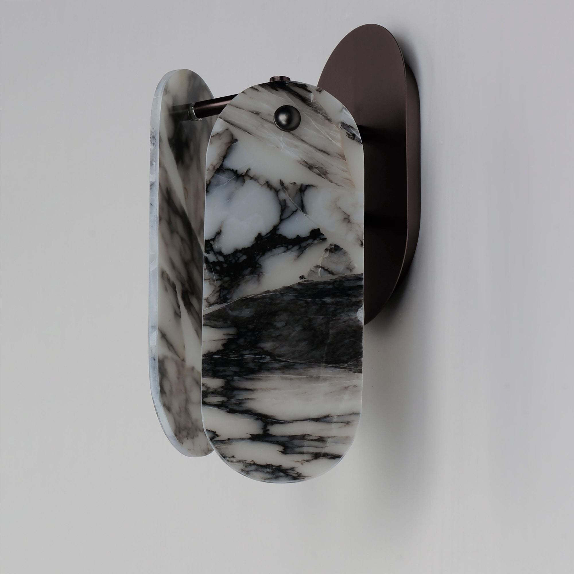 Studio M SM24810ARYBBZ Megalith Striae Arya Wall Sconce in Brushed Bronze by Nina Magon