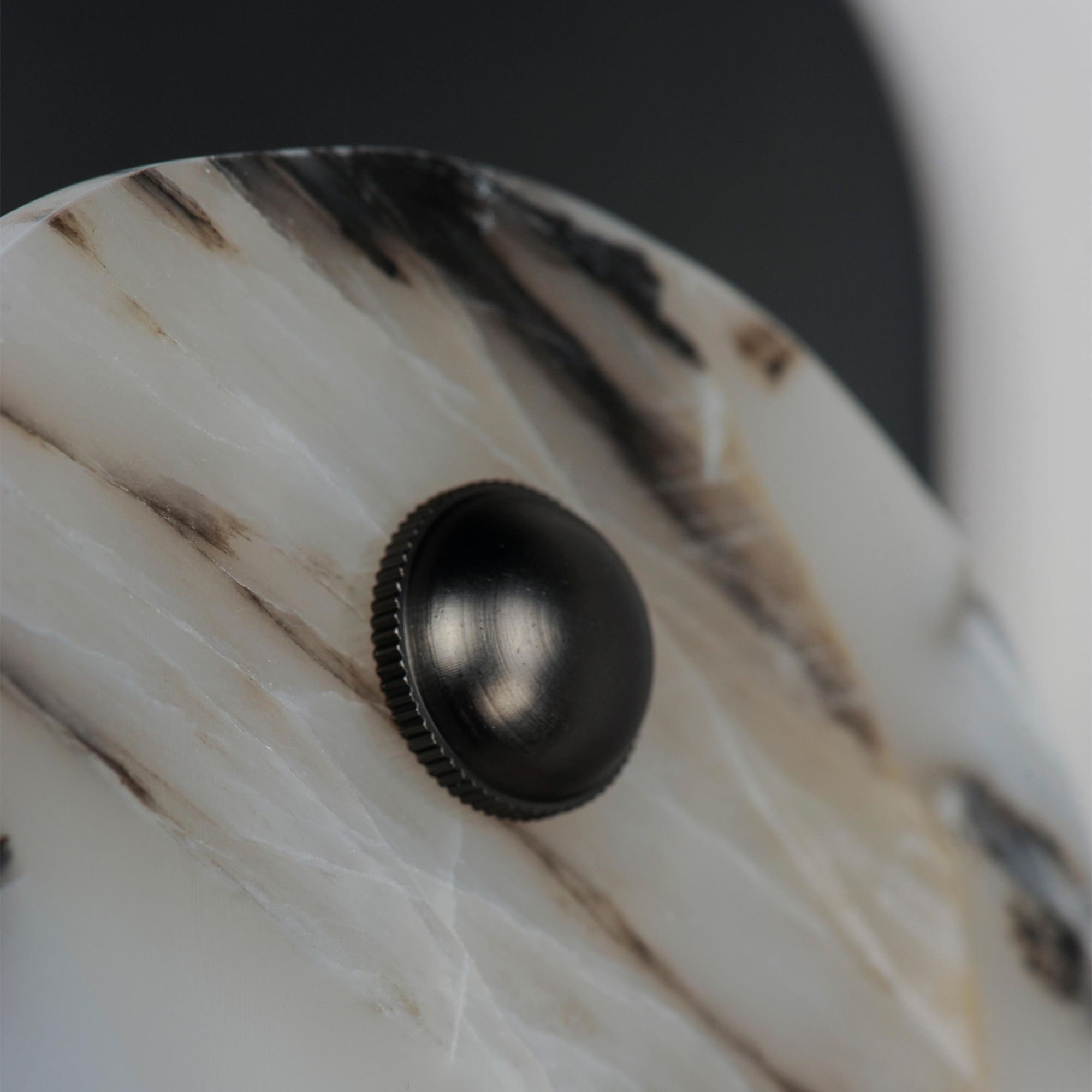 Studio M SM24810ARYGM Megalith Striae Arya Wall Sconce in Gunmetal by Nina Magon