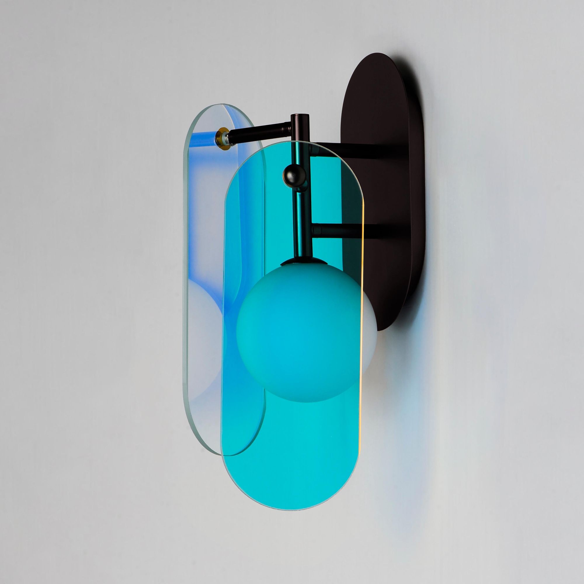 Studio M SM24810DCBBZ Megalith Dichroic Glass Wall Sconce in Brushed Bronze by Nina Magon