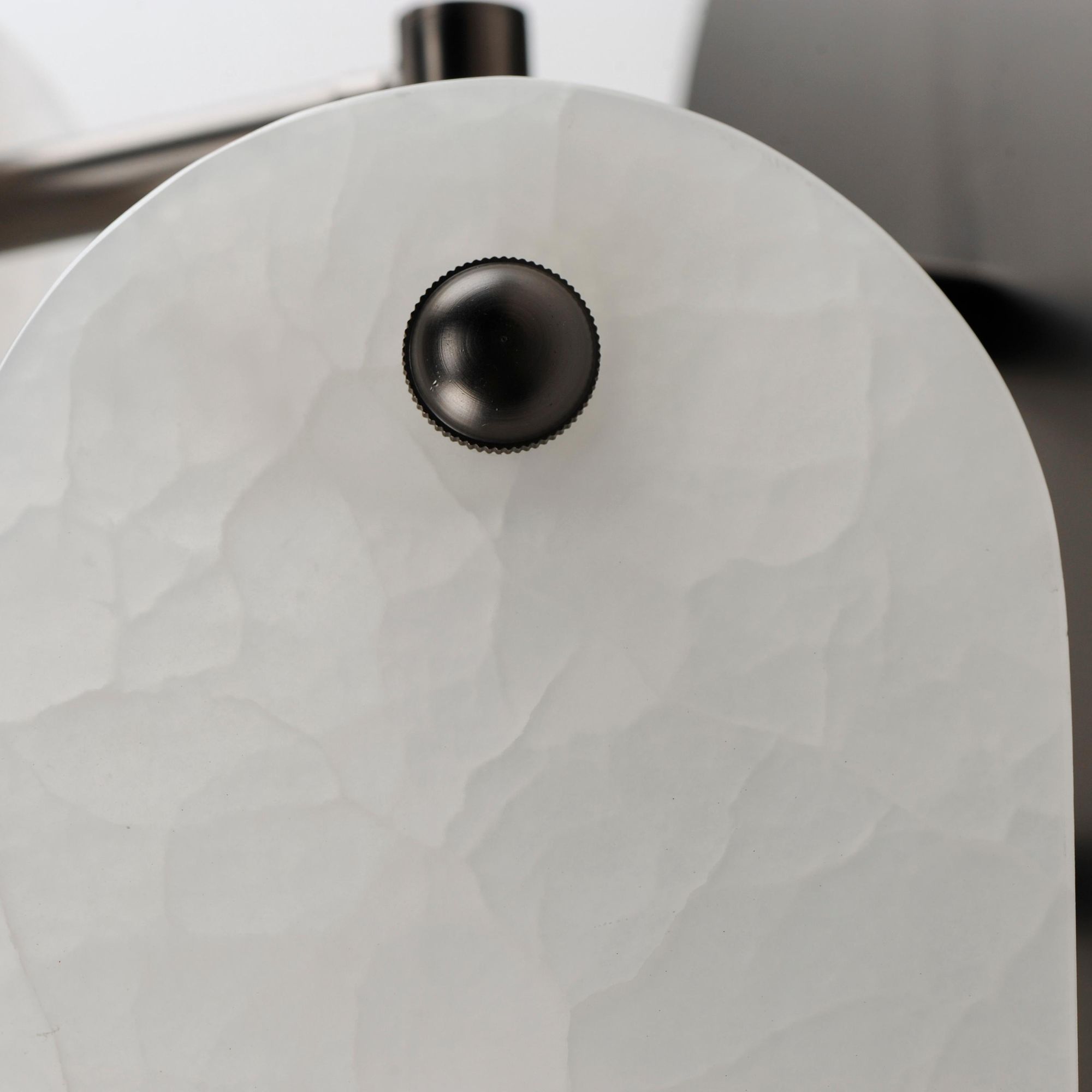 Studio M SM24810WAGM Megalith Spanish Alabaster Wall Sconce in Gunmetal by Nina Magon