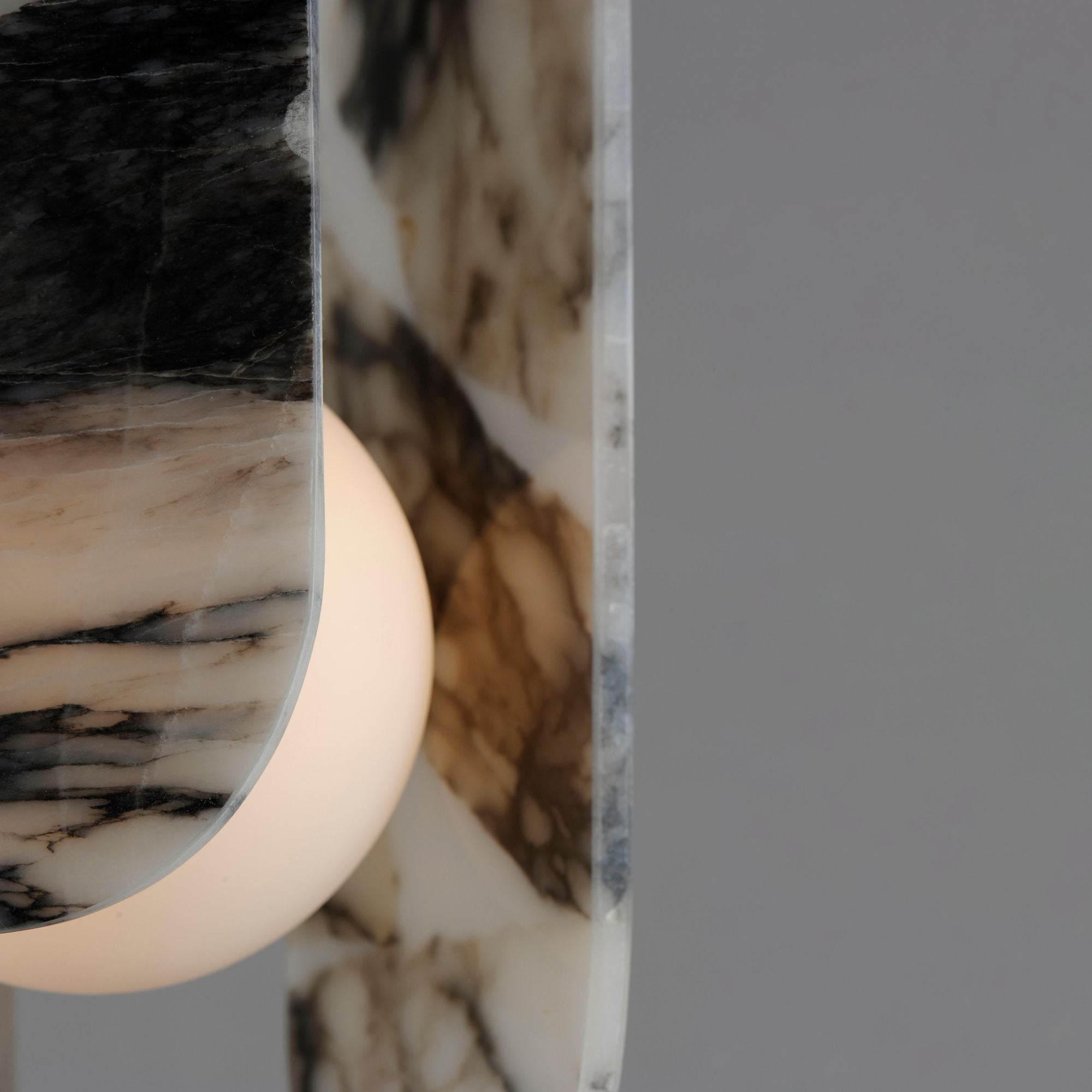 Studio M SM24811ARYBBZ Megalith Single Pendant Striae Arya in Brushed Bronze by Nina Magon