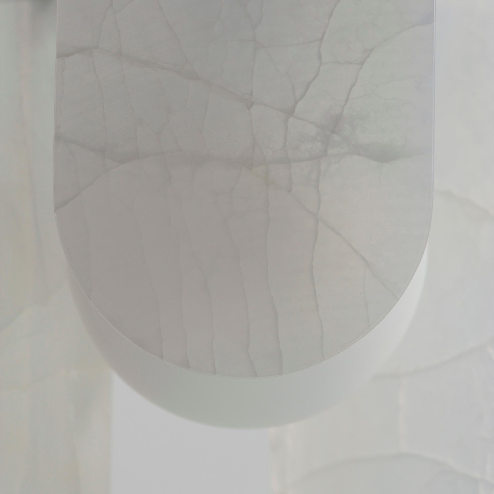 Studio M SM24811OXGM Megalith Single Pendant White Onyx in Gunmetal by Nina Magon