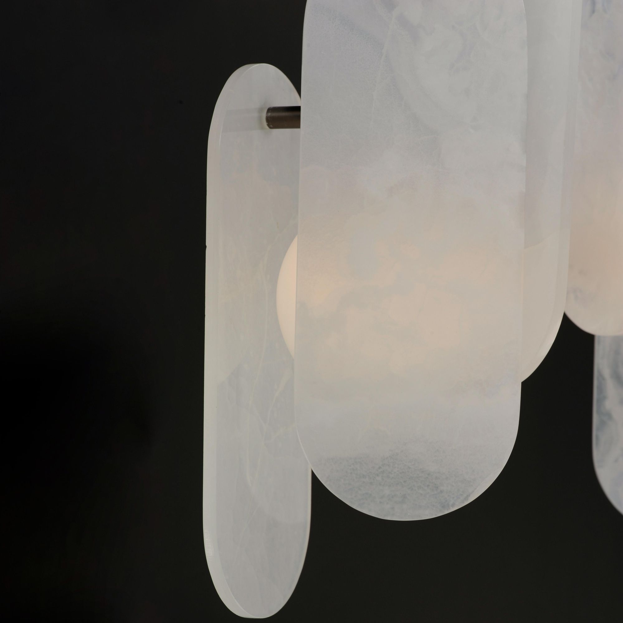 Studio M SM24815OXGM Megalith 5-Light Pendant White Onyx in Gunmetal by Nina Magon