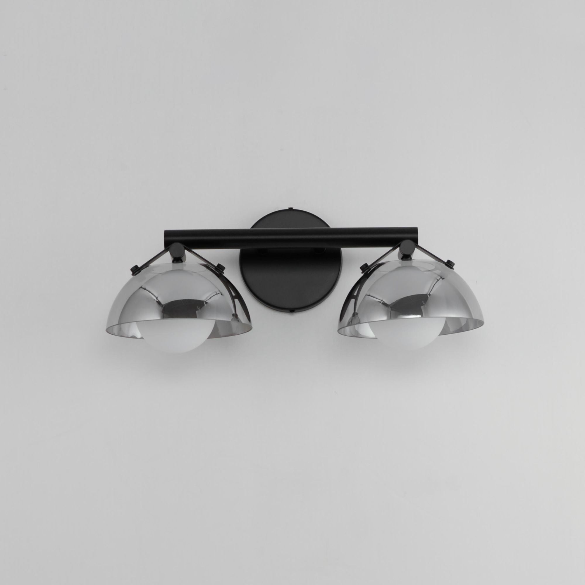Studio M SM31002MSKBK Domain 2-Light Wall Sconce - Smoke/Matte Black by Mat Sanders
