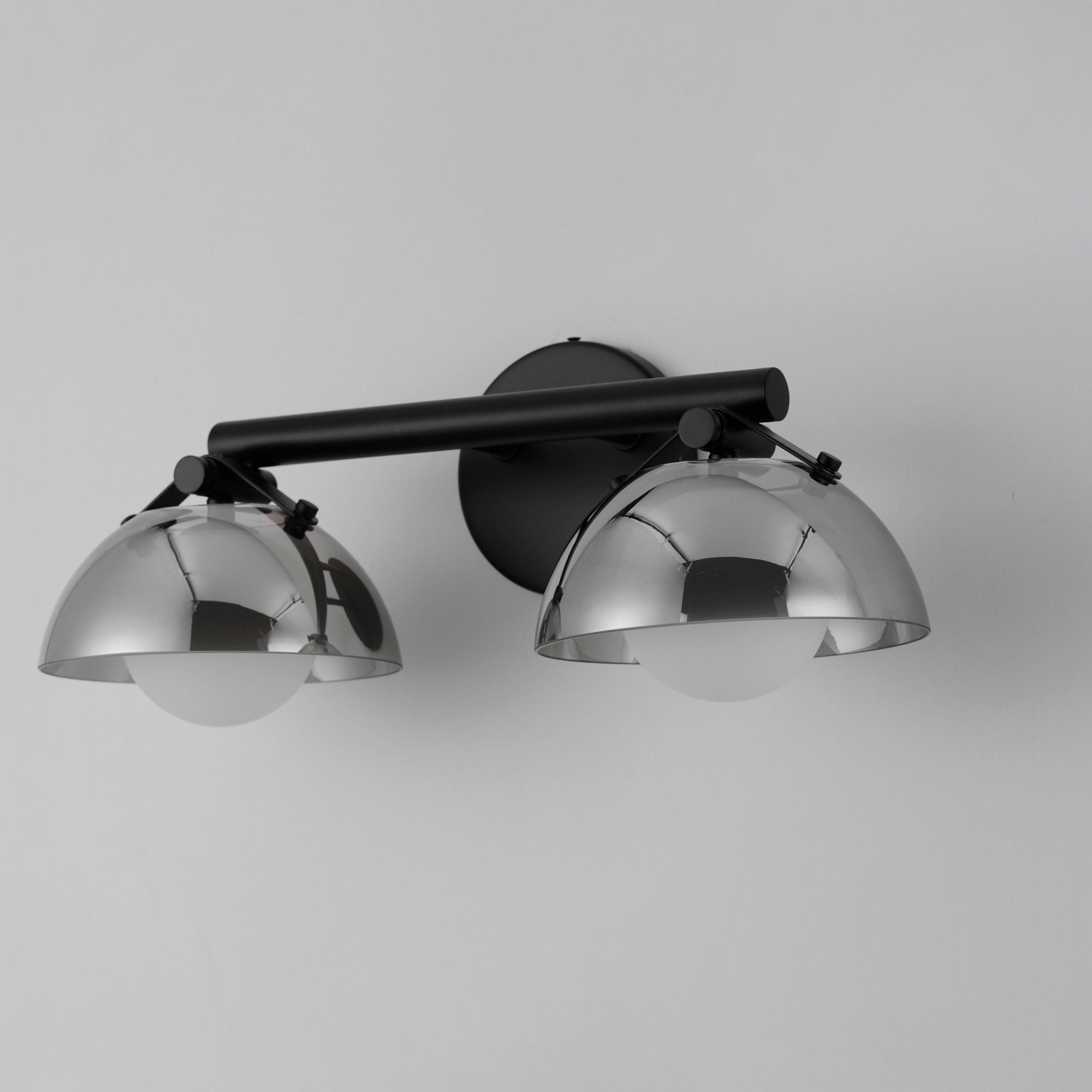 Studio M SM31002MSKBK Domain 2-Light Wall Sconce - Smoke/Matte Black by Mat Sanders