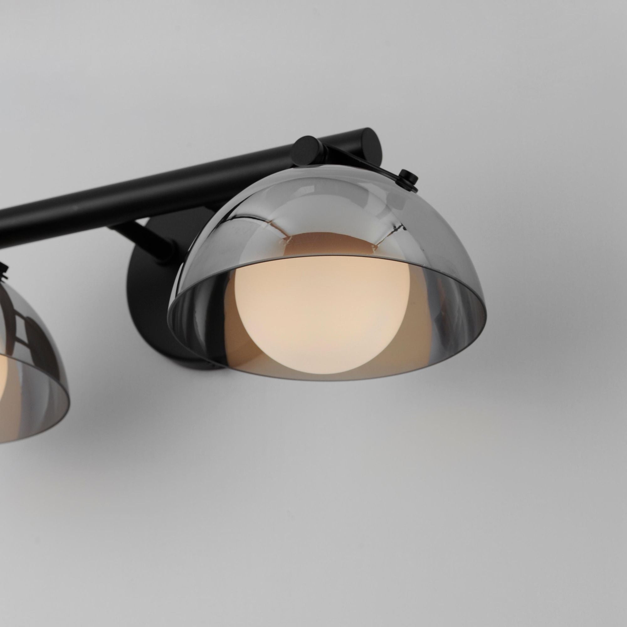 Studio M SM31002MSKBK Domain 2-Light Wall Sconce - Smoke/Matte Black by Mat Sanders