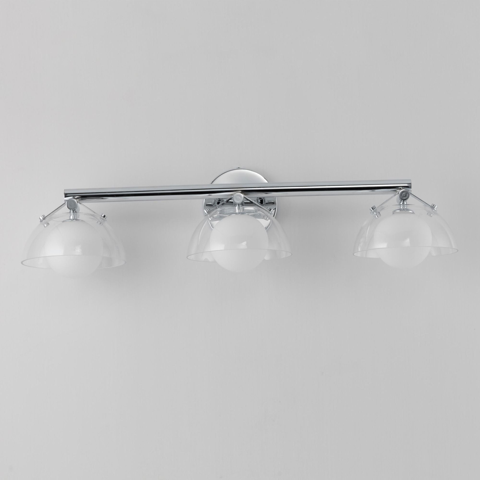 Studio M SM31003CLPC Domain 3-Light - Clear/Chrome Bath Vanity in Polished Chrome by Mat Sanders