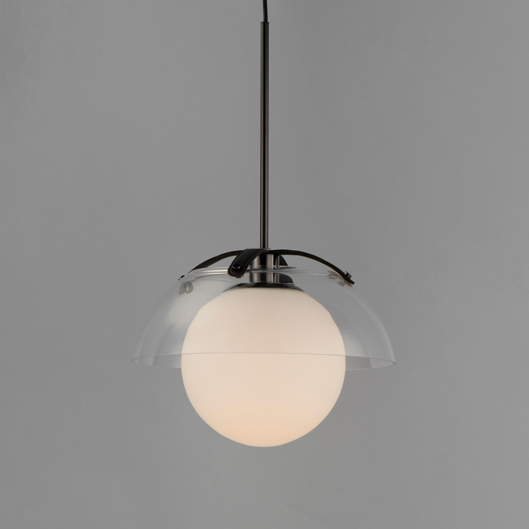 Studio M SM31014CLBC Domain 14" Pendant Clear/Black Nickel in Black Chrome by Mat Sanders