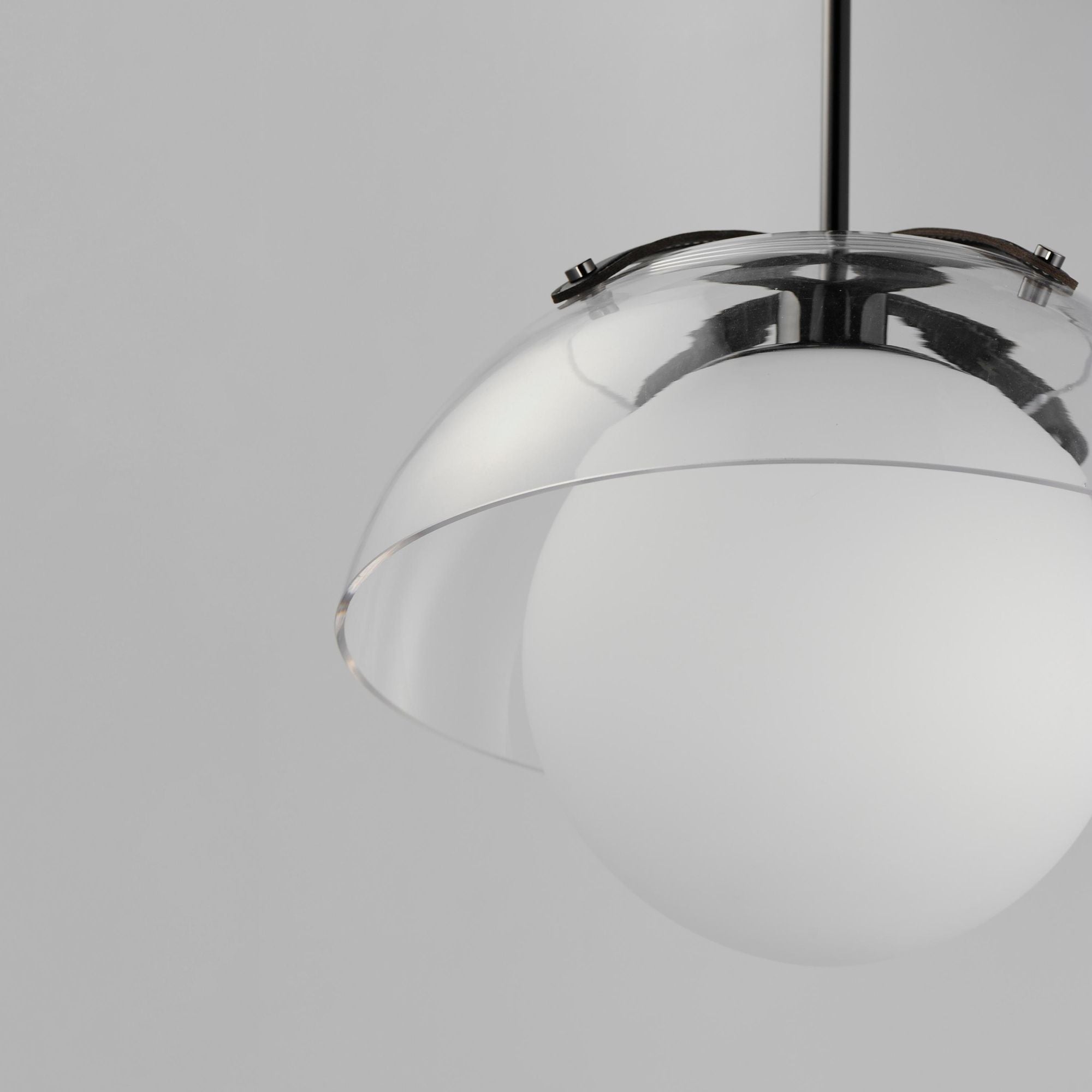 Studio M SM31014CLBC Domain 14" Pendant Clear/Black Nickel in Black Chrome by Mat Sanders