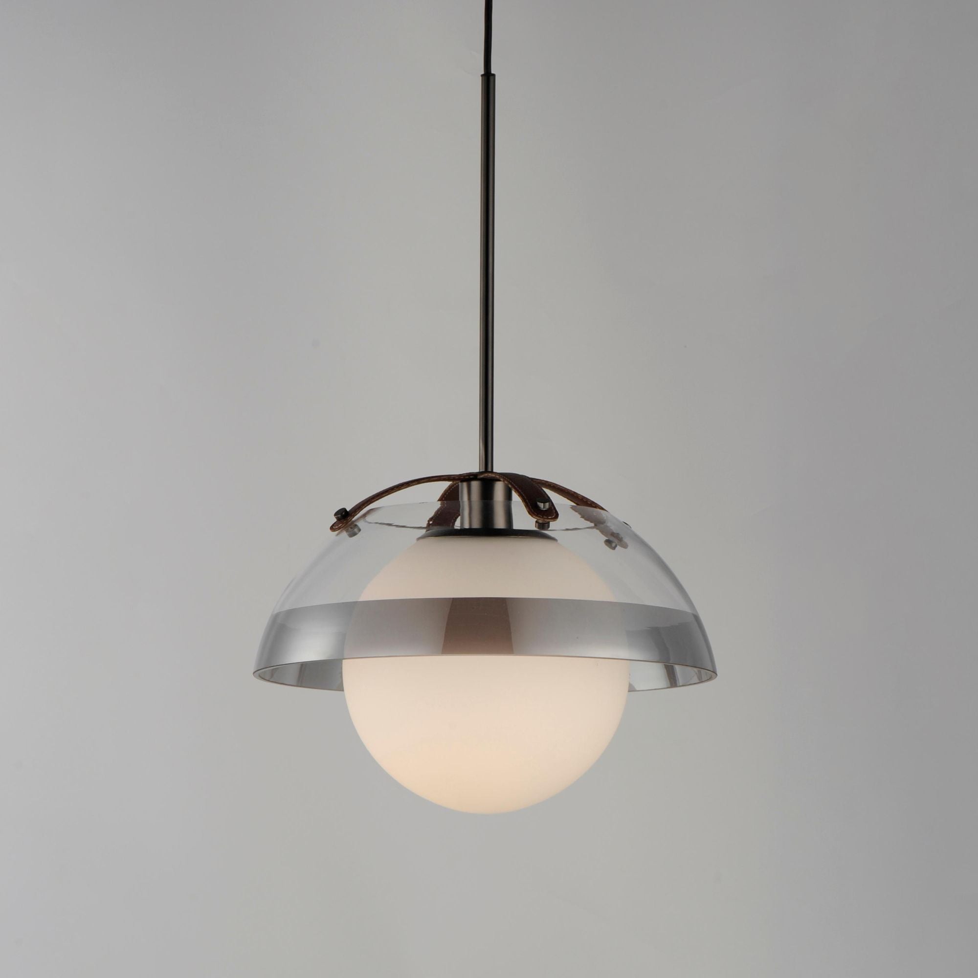Studio M SM31014MSCLGM Domain 14" Pendant Smoke Stripe/Gunmetal by Mat Sanders