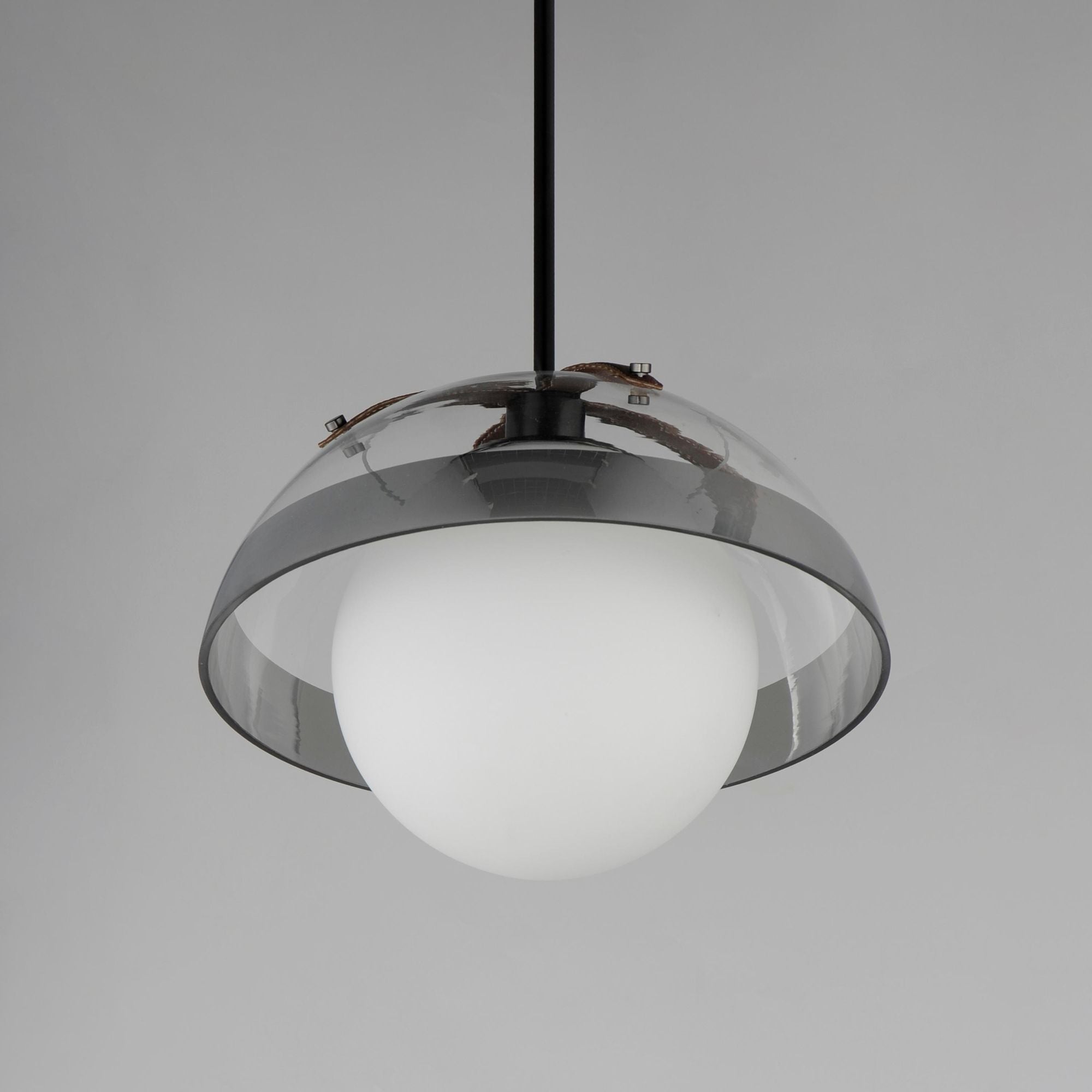 Studio M SM31014MSCLGM Domain 14" Pendant Smoke Stripe/Gunmetal by Mat Sanders