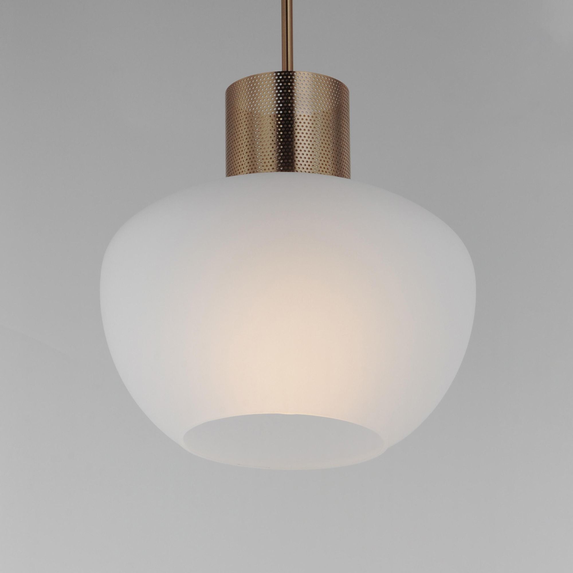 Studio M SM31086FTHR Incognito 14" Pendant - Frost/Heritage Brass by Mat Sanders