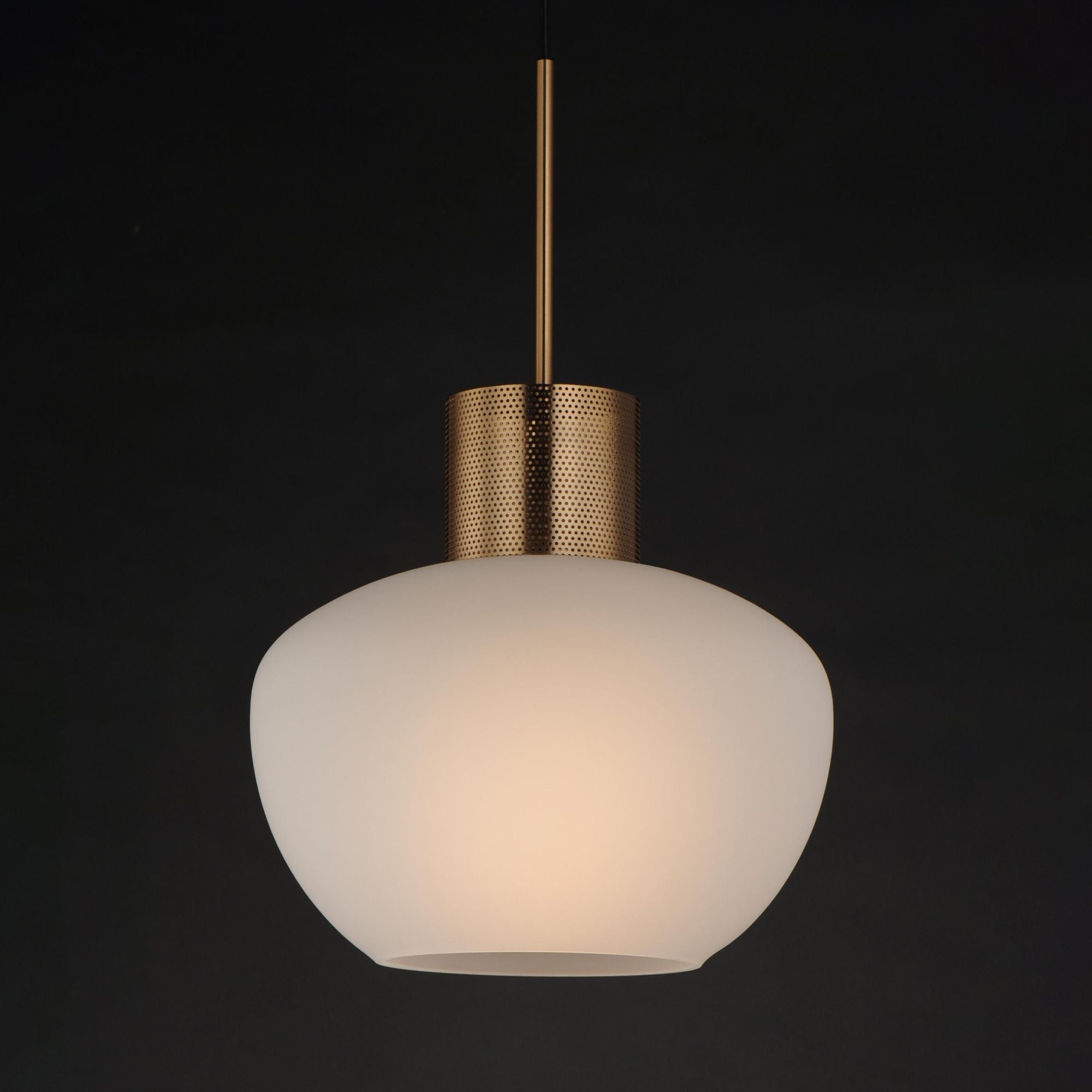 Studio M SM31086FTHR Incognito 14" Pendant - Frost/Heritage Brass by Mat Sanders