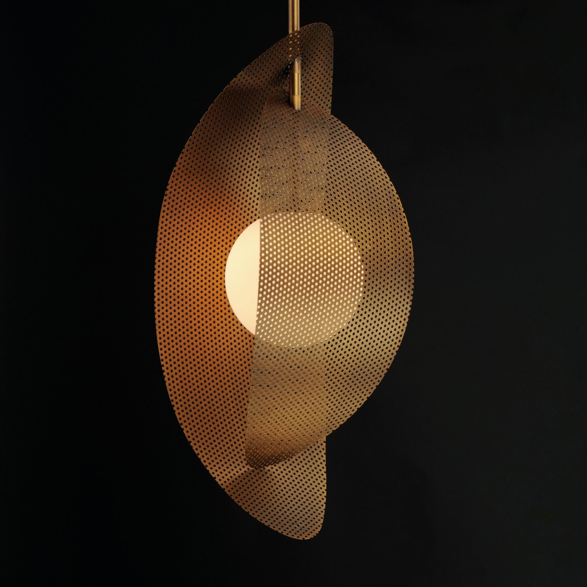 Studio M SM32361SWNAB Chips 1-Light Pendant - Brass in Natural Aged Brass by Mat Sanders